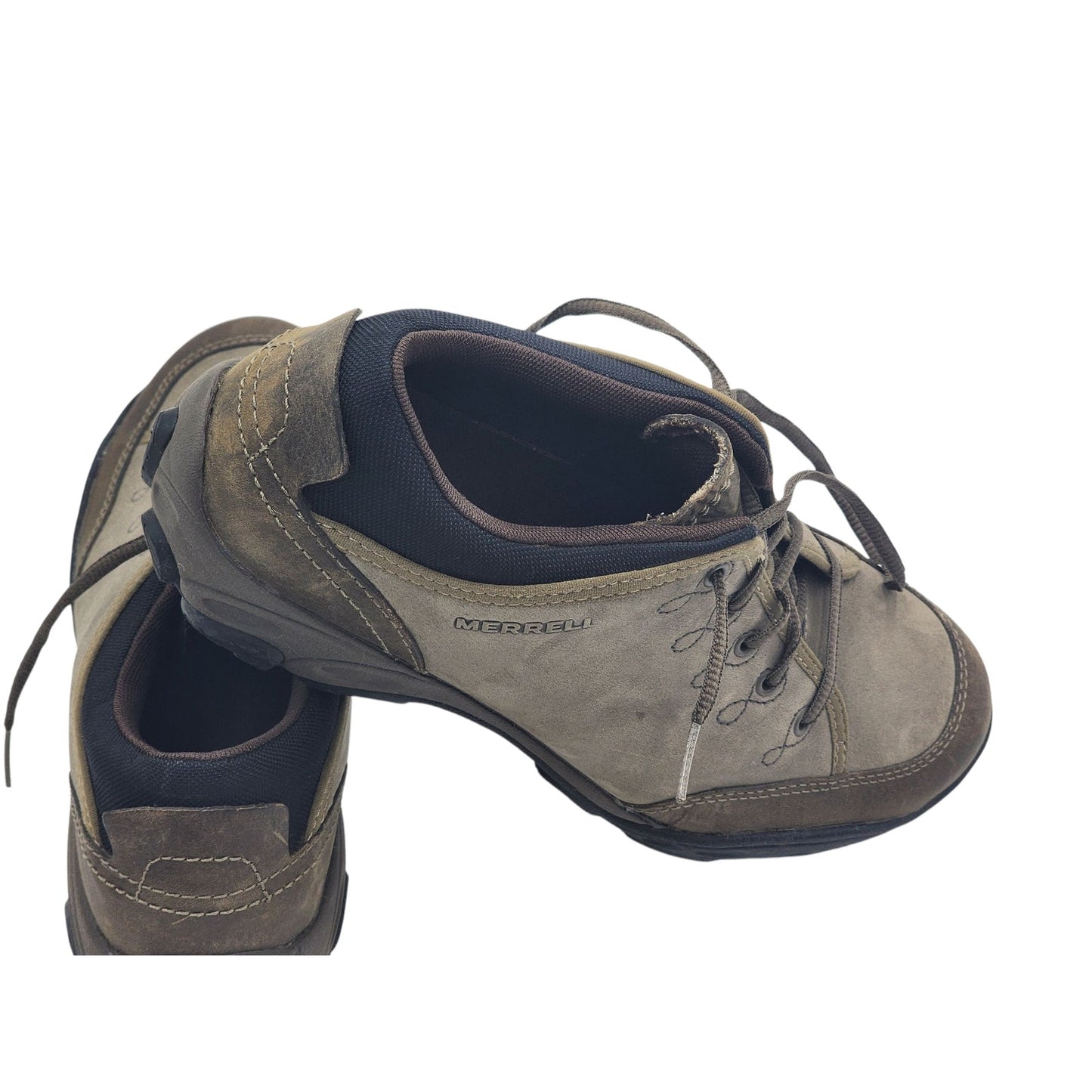 Merrell Hiking Shoes Womens 10 OrthoLite QForm Quartz Brindle Comfort Walking