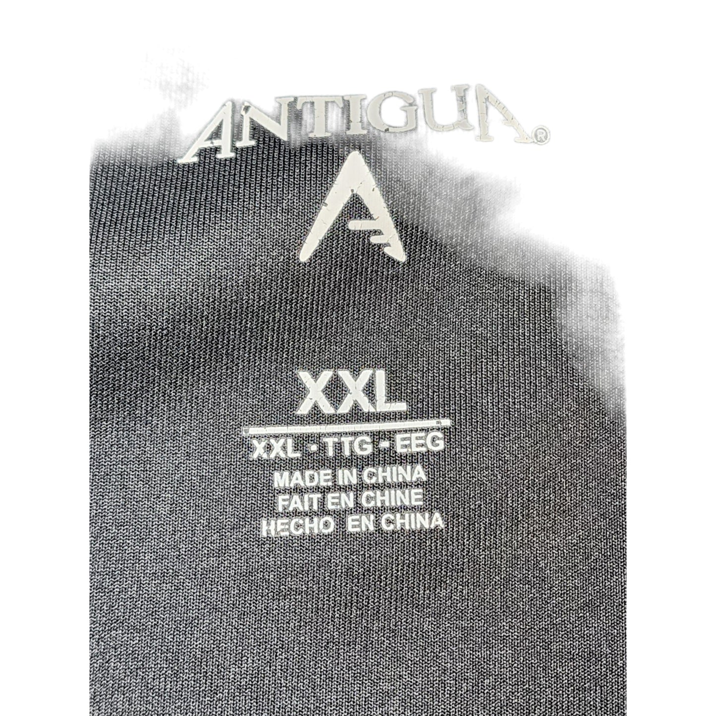 Antigua MN Wild Pullover Activewear Men XXL Black Zip Running Hockey Long Sleeve