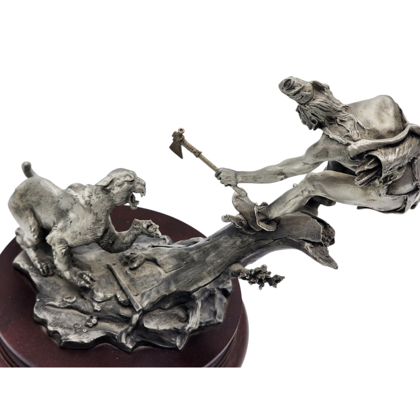Chilmark Gros Ventre Moment of Truth Michael Boyett 82 Pewter Sculpture Western