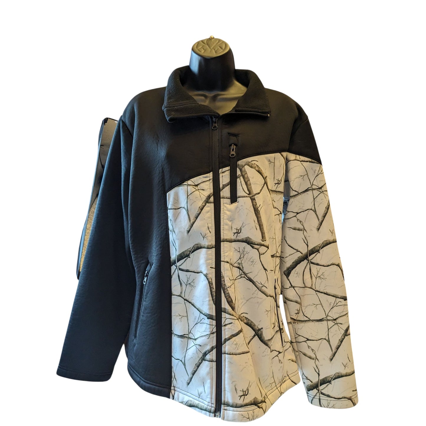Legacy Huntress Jacket Women XL Camo Softshell Hunting Fleece Zip Up Windbreaker