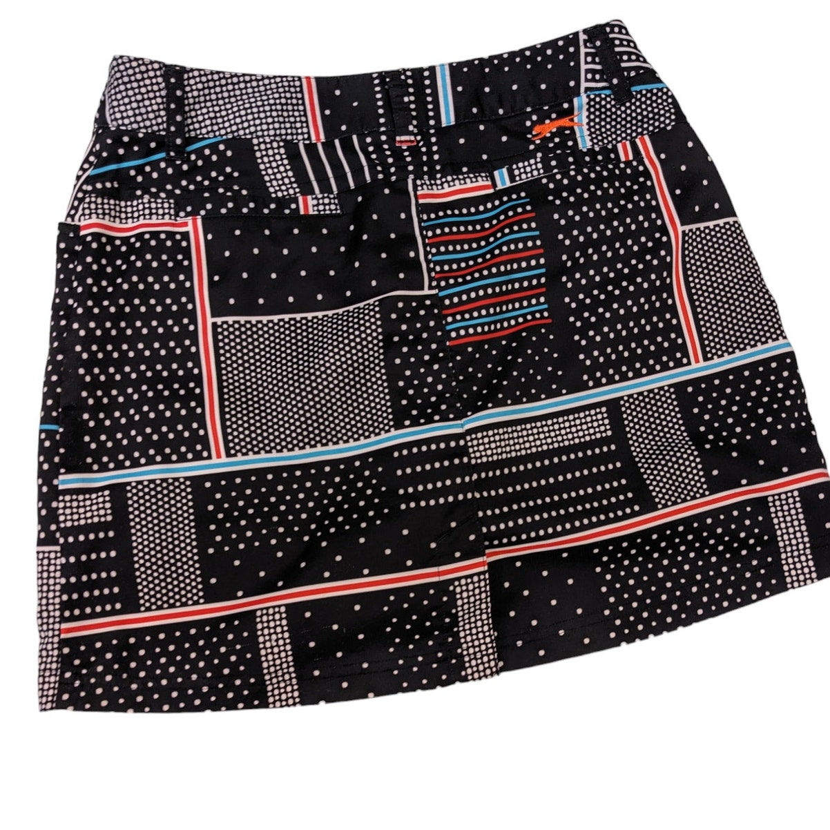 Slazenger Golf Shorts Womens 4 Skorts Activewear Geometric Belt Loop Athleisure