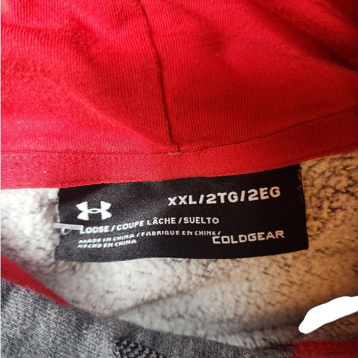 Under Armour Hoodie Mens XXL ColdGear Fleece Pullover Sweatshirt Activewear Gym