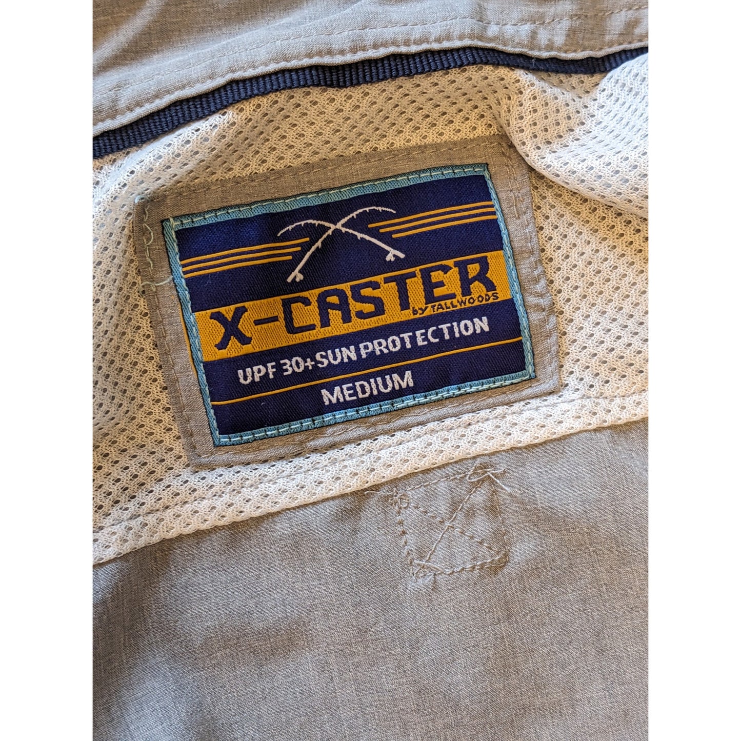 Tallwoods X-Caster Shirt Men Medium Fishing Sun Protection UPF 30+ Hiking Button