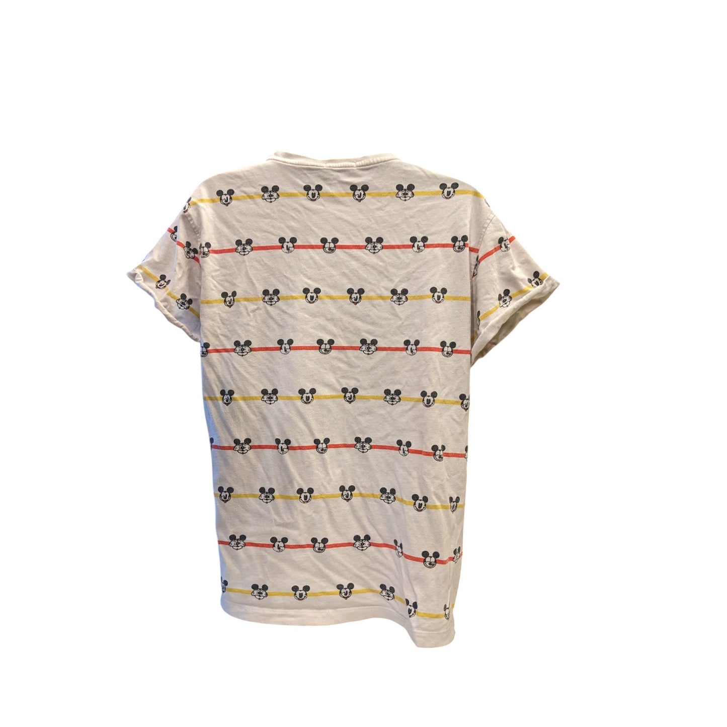 Bewakoof Mickey Mouse Faces Graphic T Shirt Women Small Disney Tee Cartoon Print
