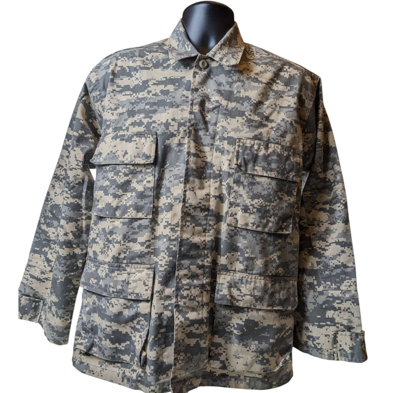 Rothco Combat Shirt Mens Medium Force BDU Camo Jacket Military Tactical Army