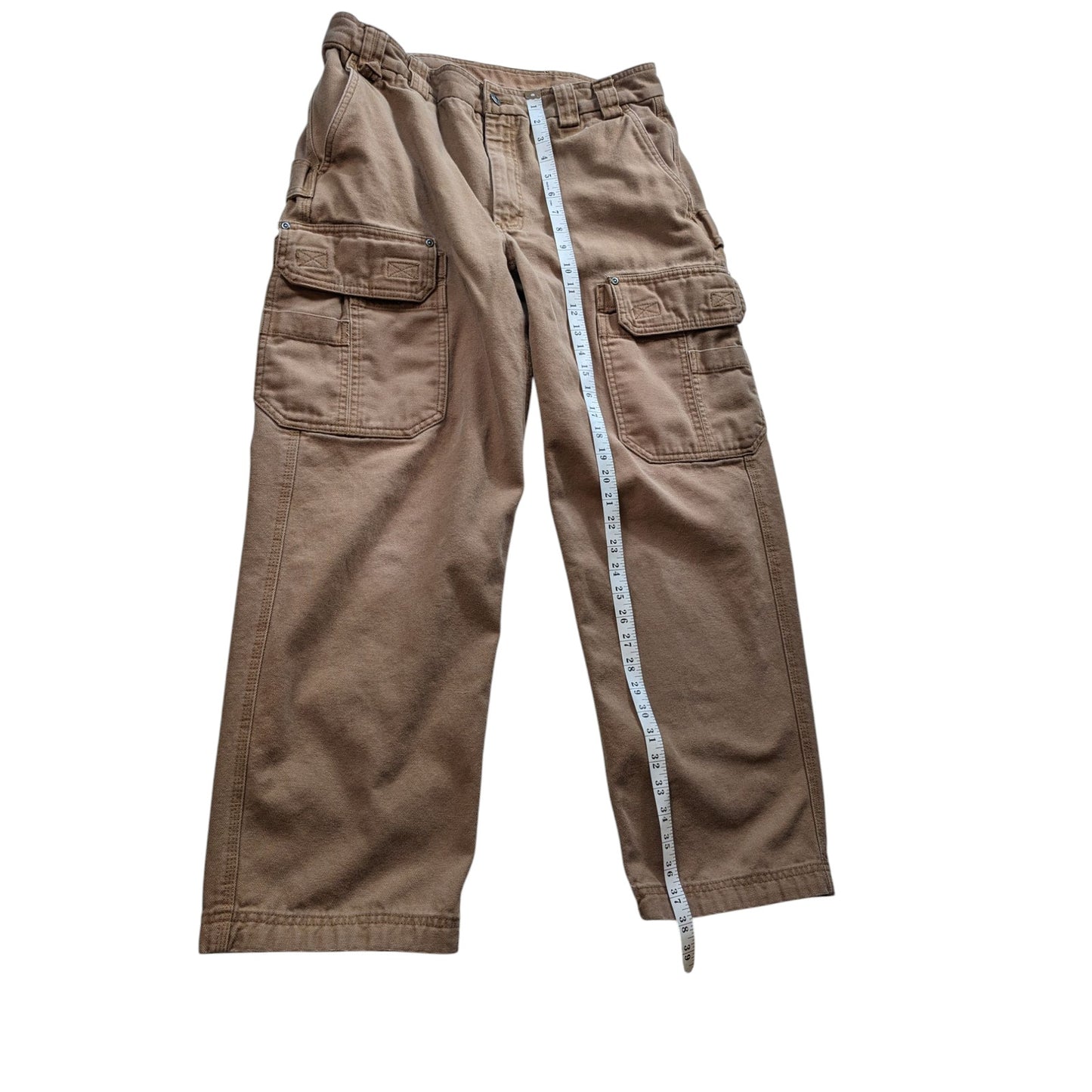 Duluth Trading Pants Mens 36x30 Cargo Heavy Duty Canvas Rugged Workwear Utility