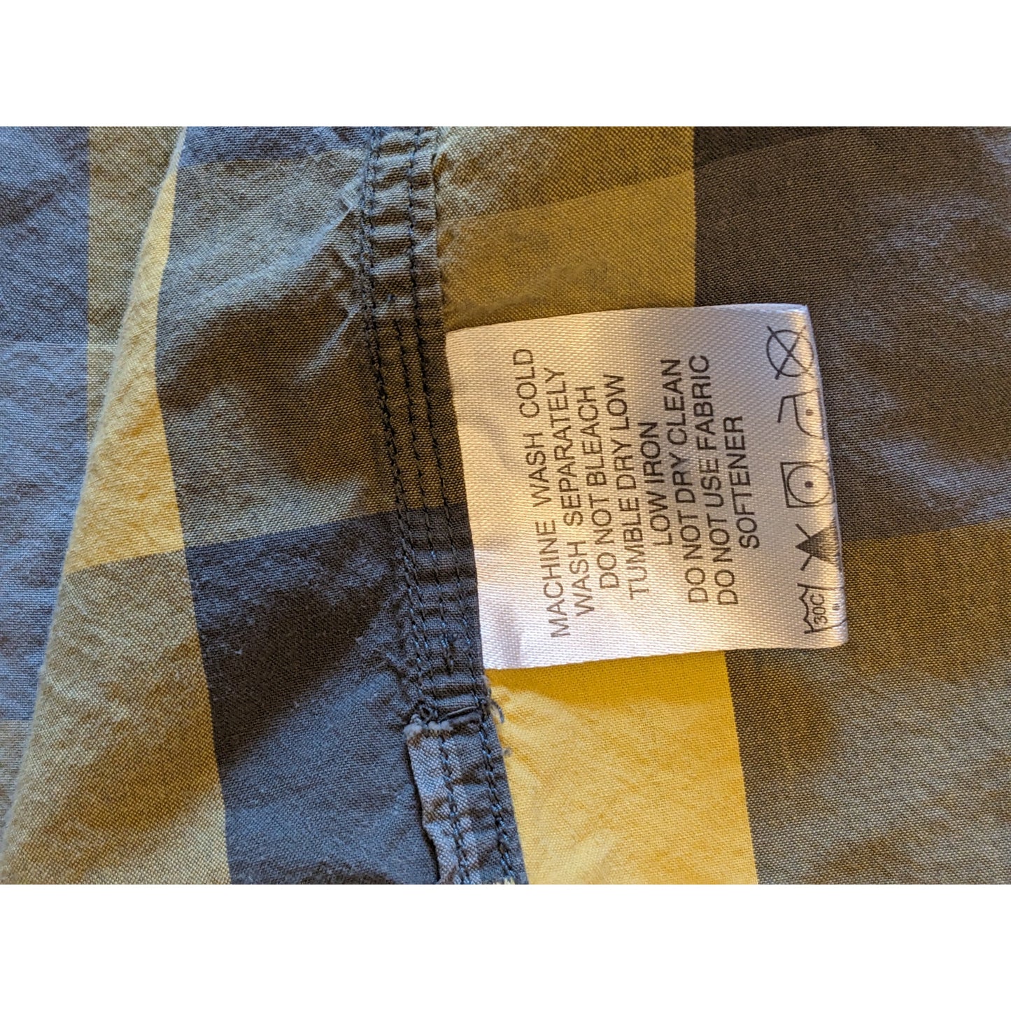Simms Plaid Fishing Shirt Mens XL Yellow Short Sleeve Casual Outdoor Lightweight