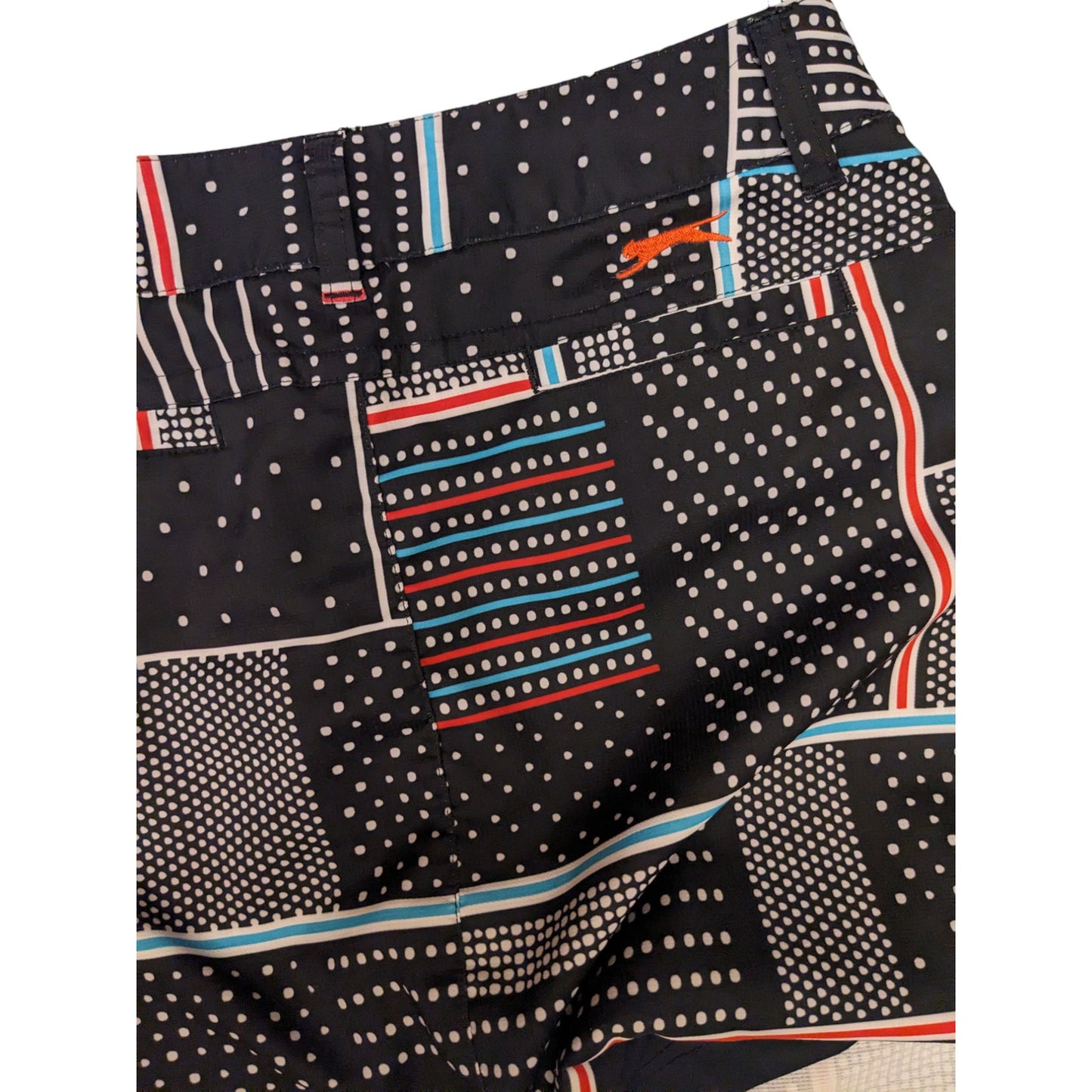 Slazenger Golf Shorts Womens 4 Skorts Activewear Geometric Belt Loop Athleisure