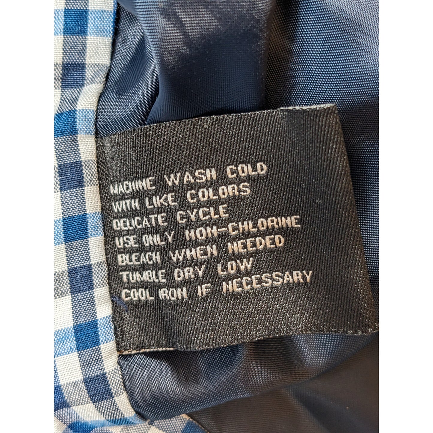 Black Rivet Jacket Men Large Lightweight Windbreaker Gingham Check Streetwear