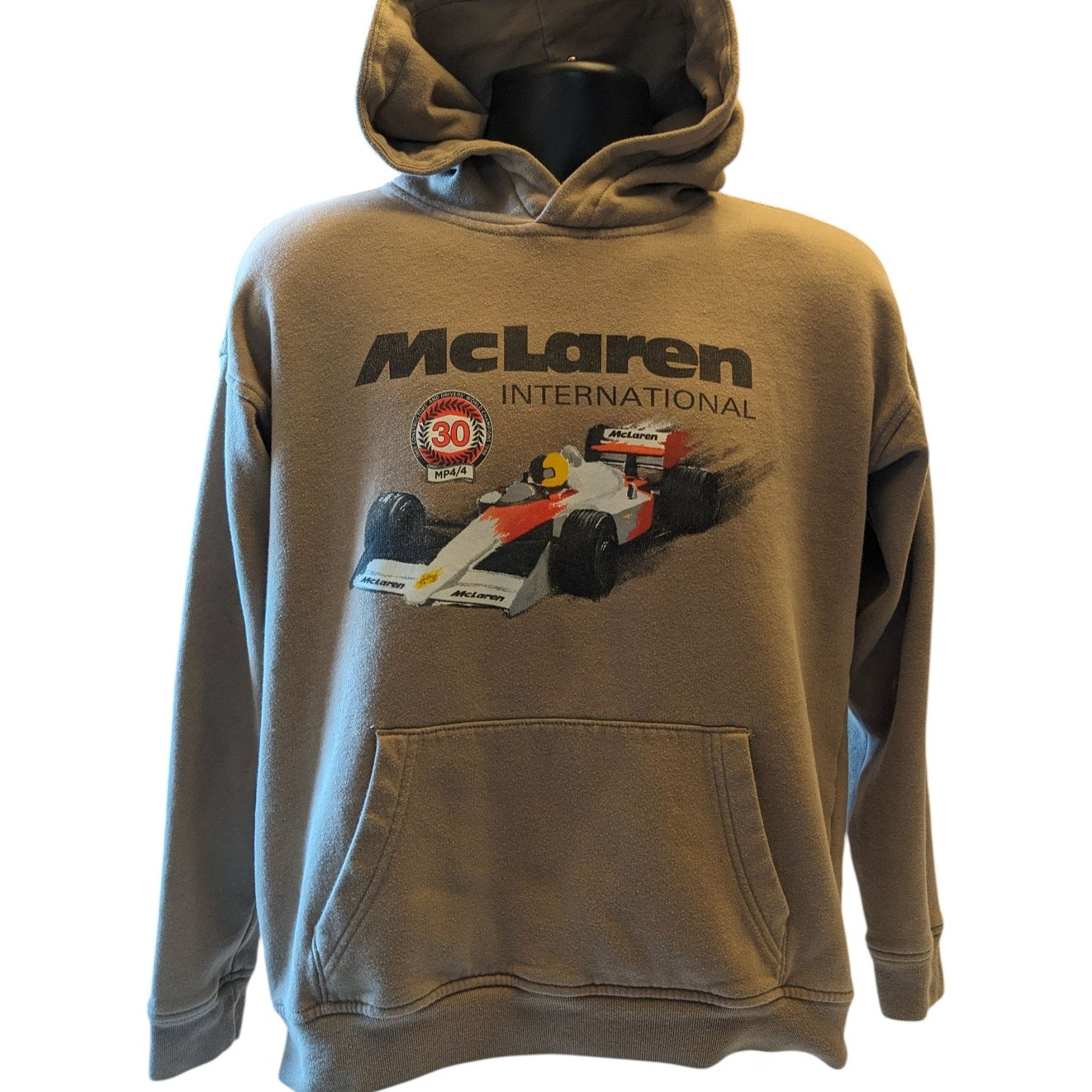 McLaren International Hoodie Mens Small Womens Medium Racing Car F1 Sweatshirt