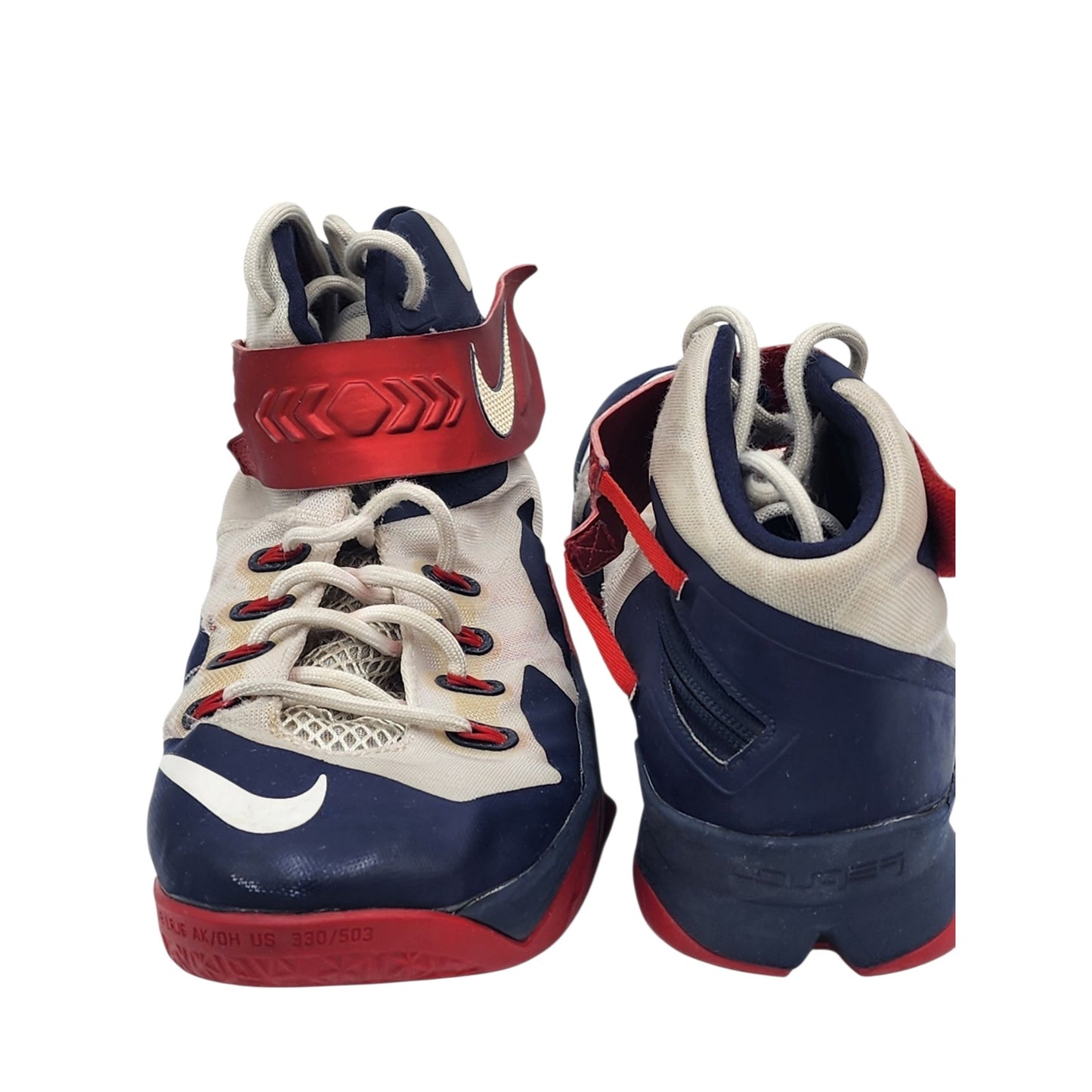 Nike LeBron Zoom Soldier 8 Shoes Mens 13 Basketball Sneakers High Top 653641-114