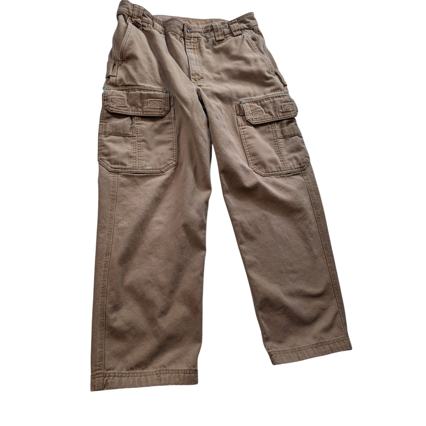 Duluth Trading Pants Mens 36x30 Cargo Heavy Duty Canvas Rugged Workwear Utility