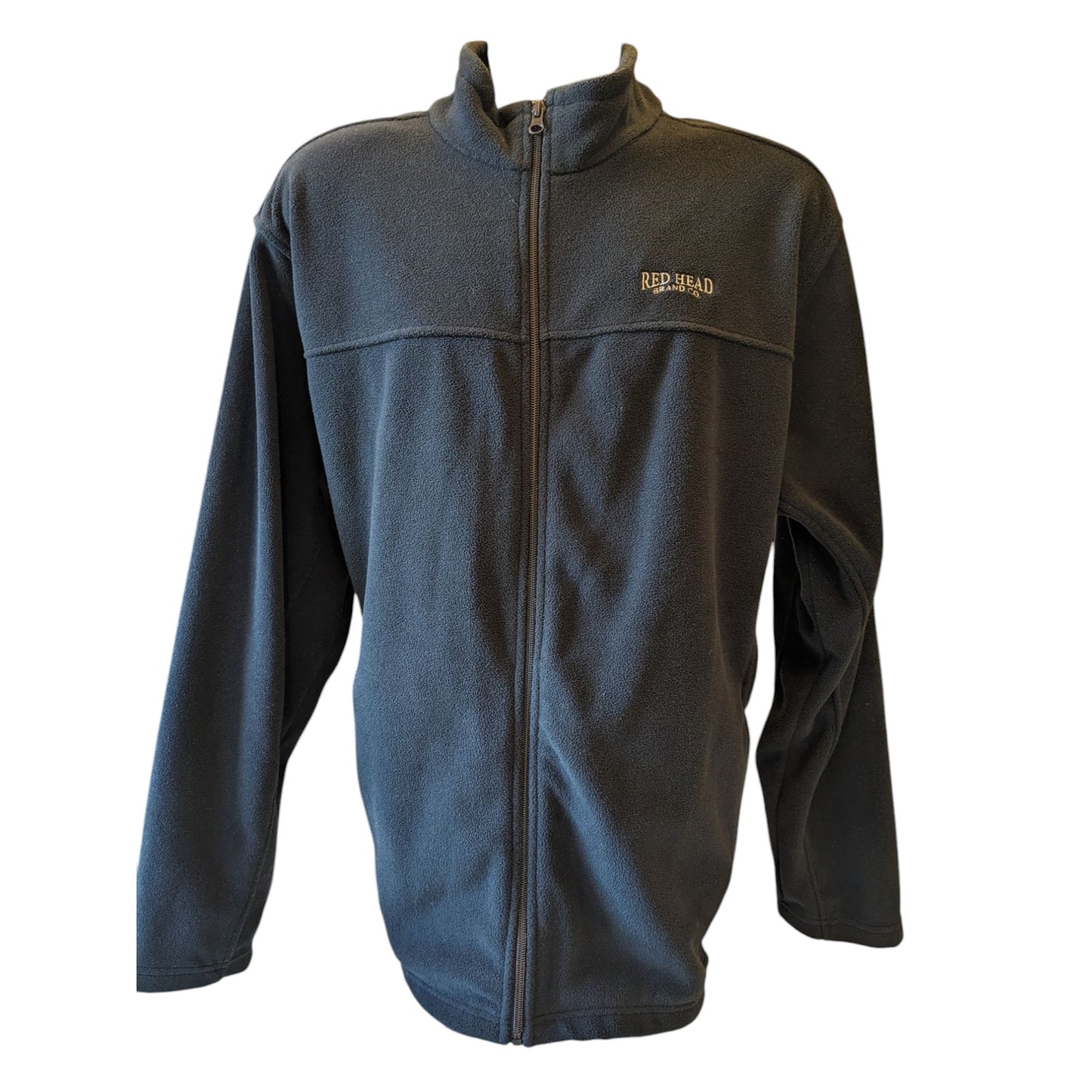 Redhead Fleece Jacket Mens XL Full Zip Black Outdoor Layer Hiking Field