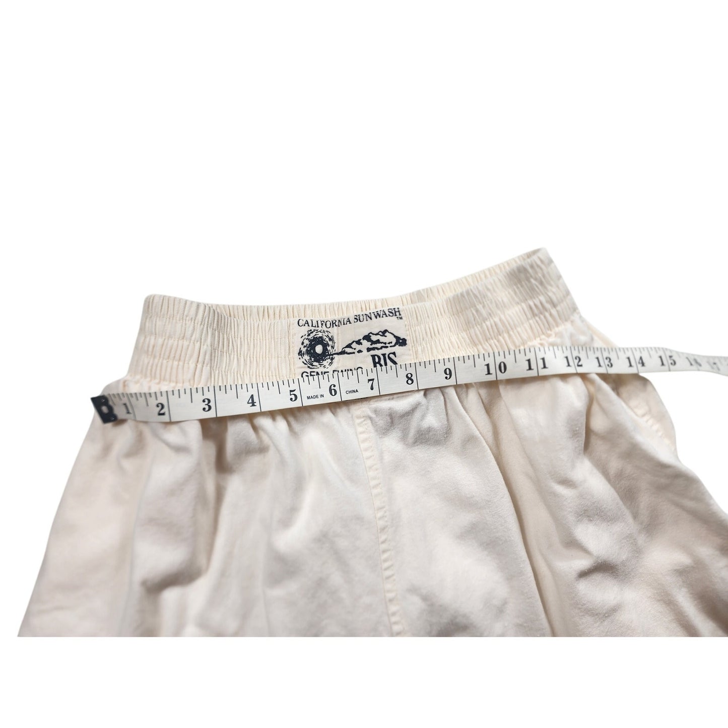 Gene Ewing BIS California Sunwash Wrinkled Rich Denim Shorts Small High Rise USA