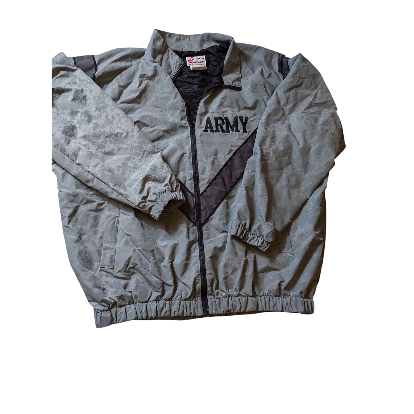 SKILCRAFT Army PFU Jacket Mens XL Long Nylon Windbreaker Military Surplus Refle