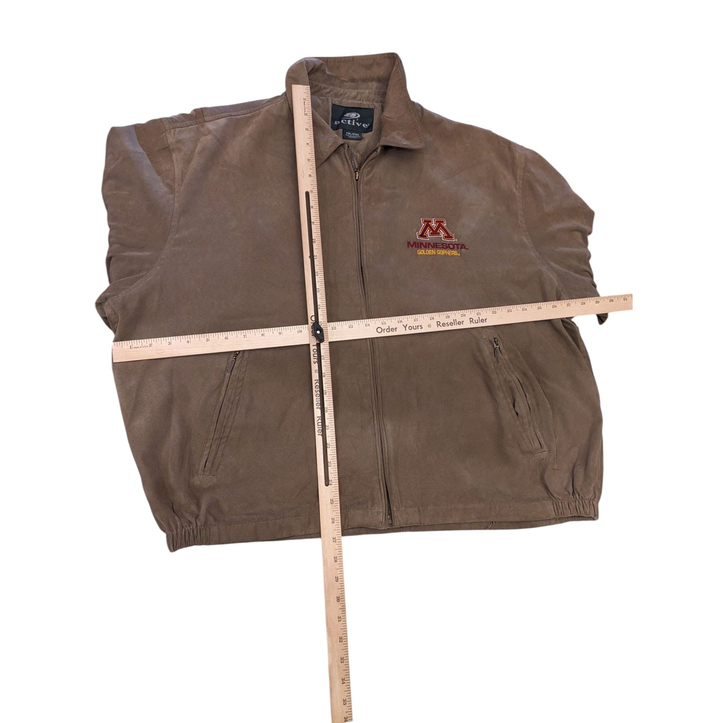 Vintage Minnesota Golden Gophers Men 2XL Jacket Active Zip Bomber Collegiate