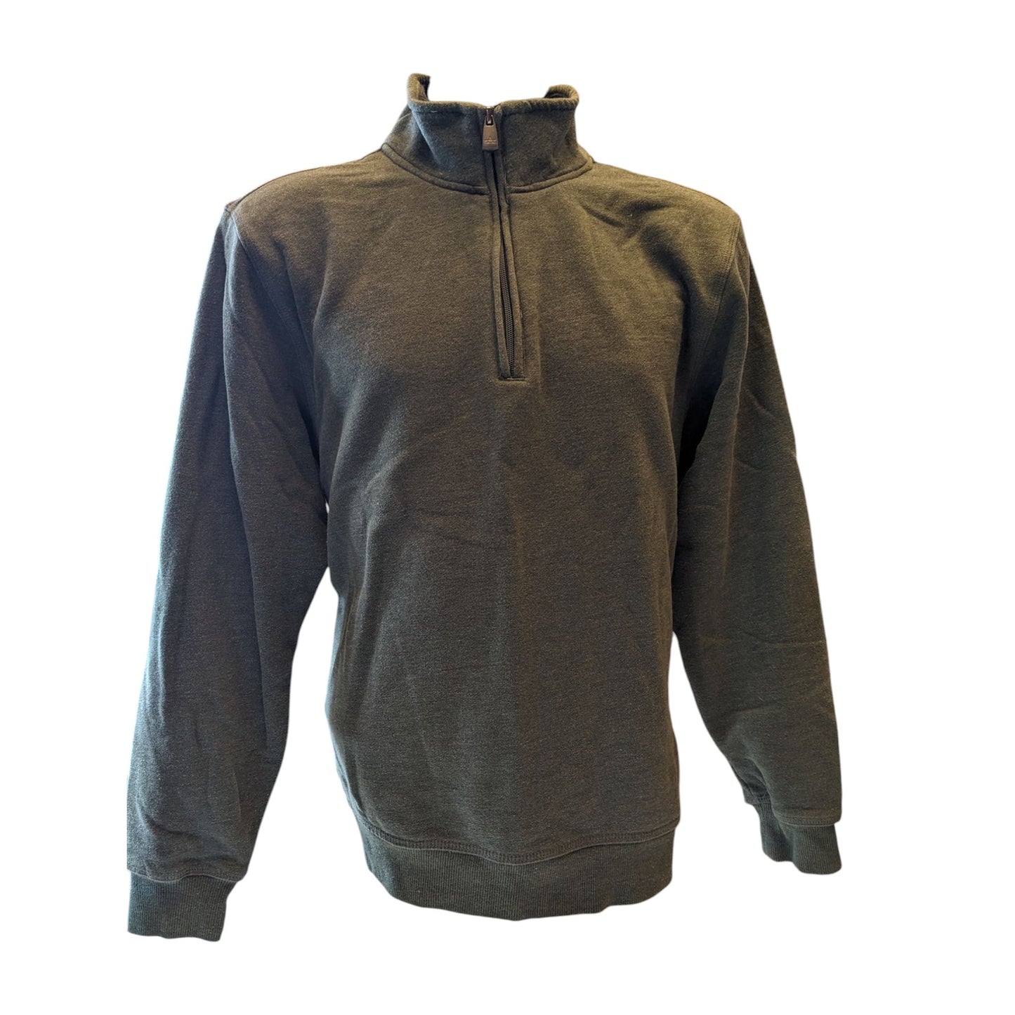 Arrow Sweatshirt Mens Large Green Quarter Zip Pullover Casual Warm Fleece