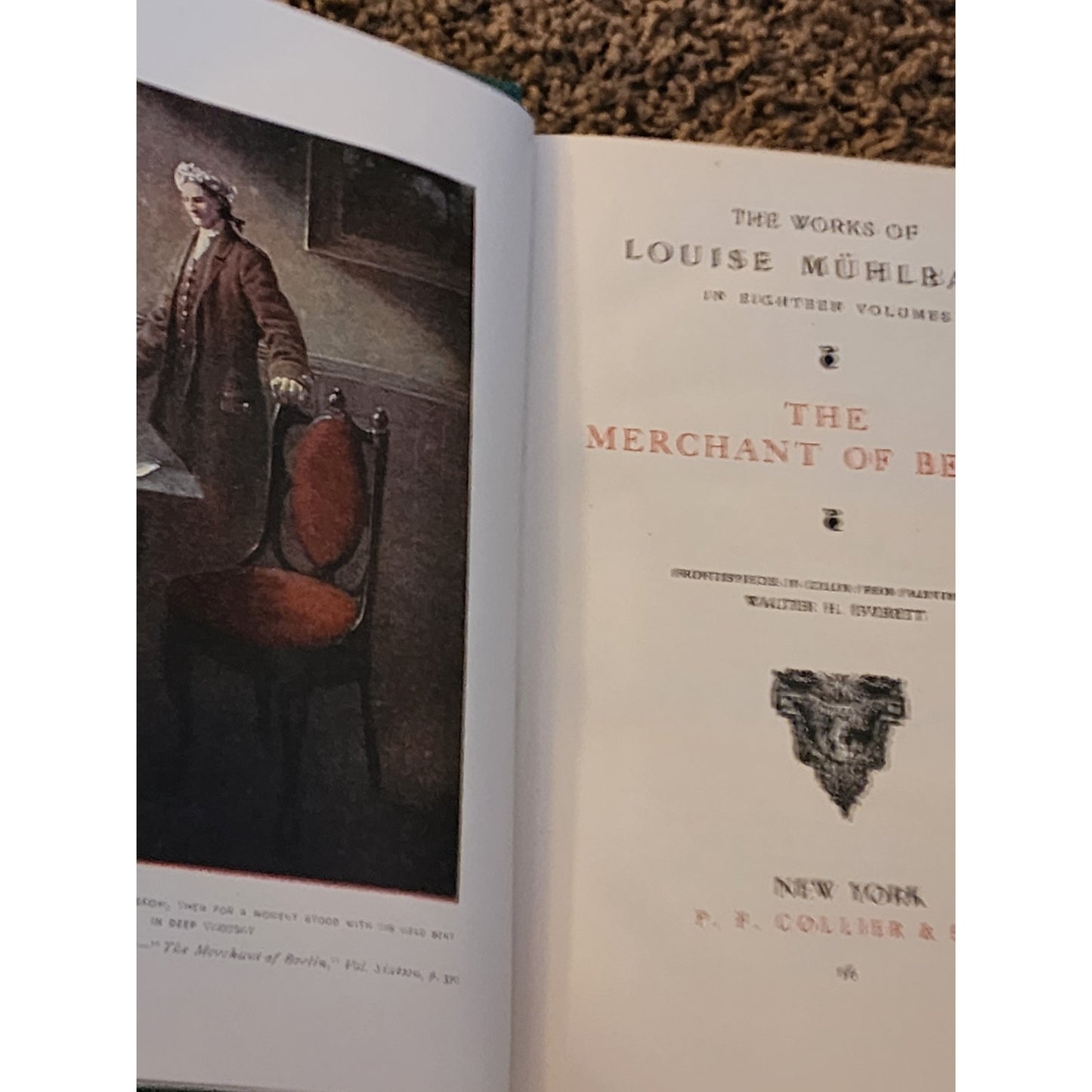 Works of Louise Muhlbach 4 Volume Mohammed Ali Merchant Andreas Goethe Vintage