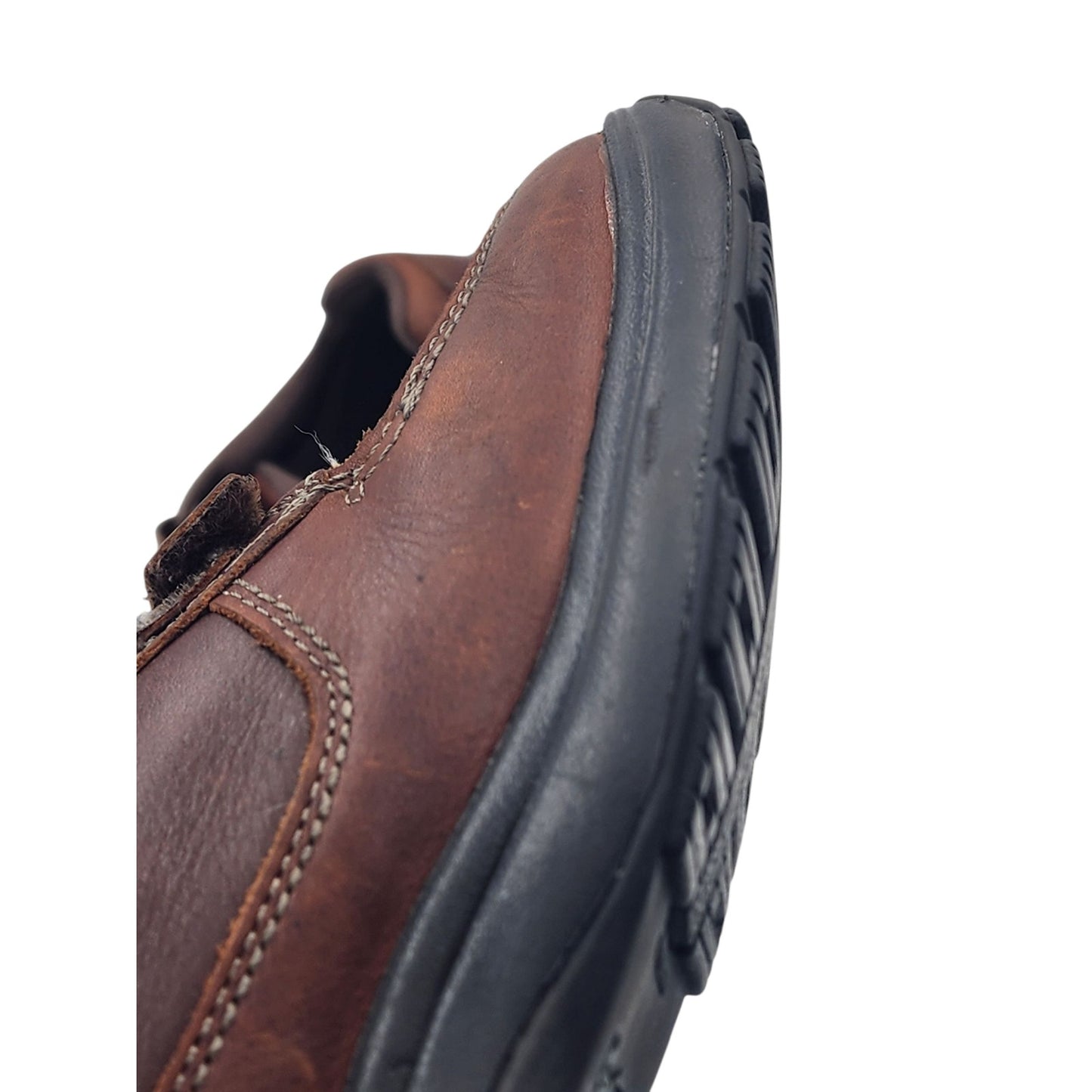 Dunham Shoes Men 8 Leather Slip Resistant Strap Comfort Winslow Hook Loop 8009SB