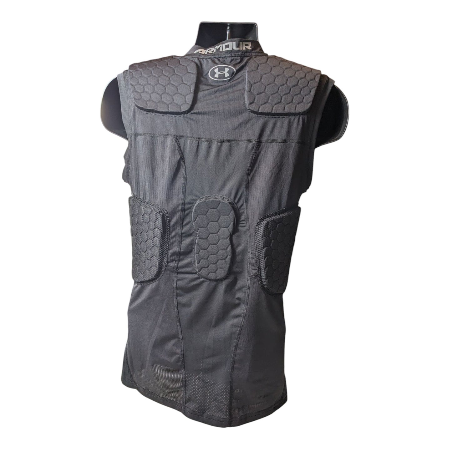 Under Armour Gameday Vest Men Large Padded Compression Hex Football Lacrosse