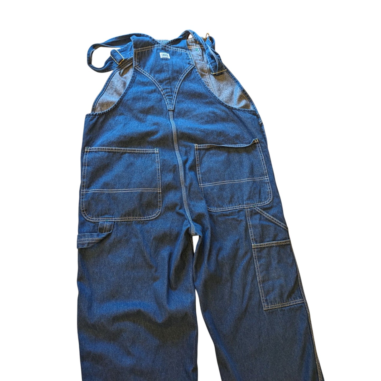 Liberty Denim Overalls Men 40x30 Workwear Bib Carpenter Style Utility Adjustable