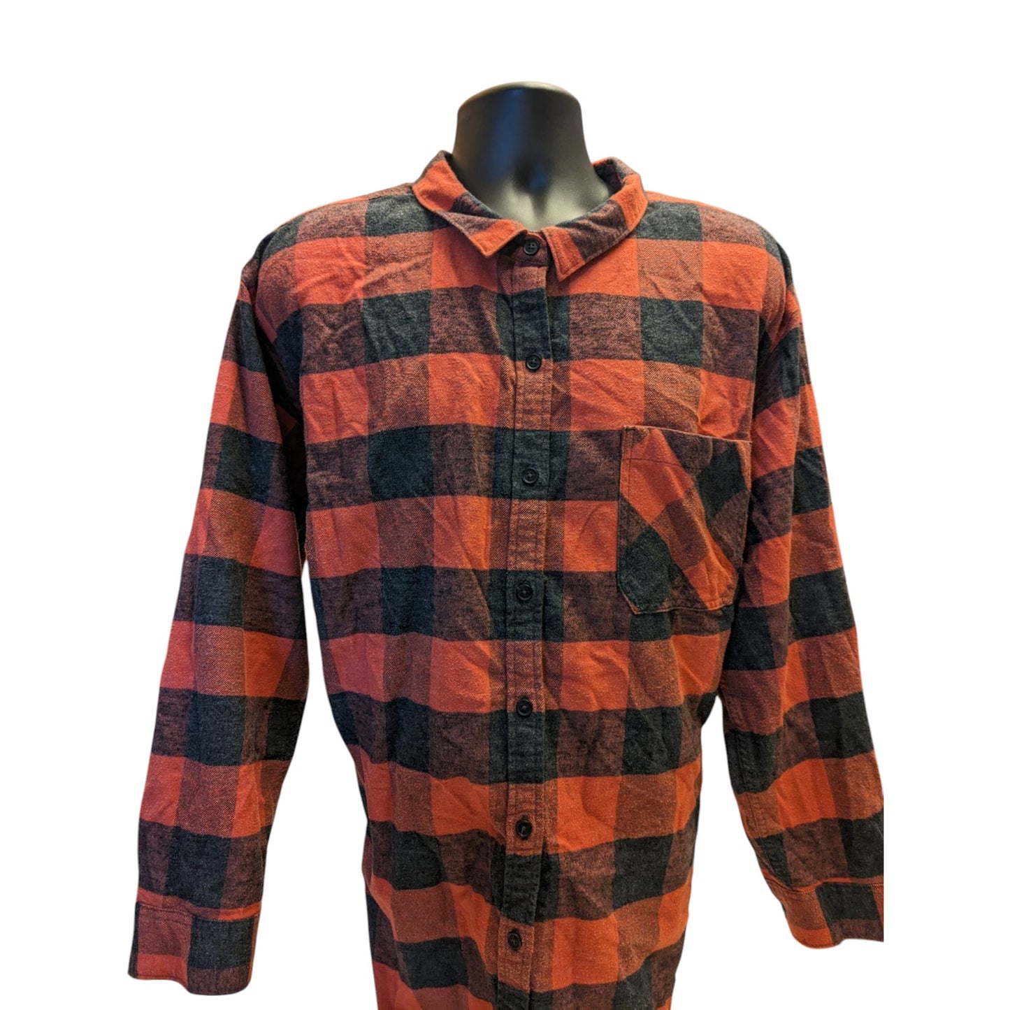 Eddie Bauer Women’s 3X Flannel Shirt Plaid Button Up Buffalo Check