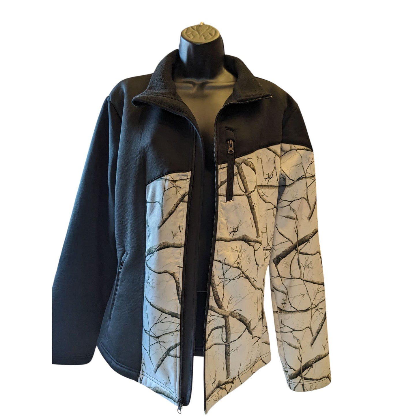 Legacy Huntress Jacket Women XL Camo Softshell Hunting Fleece Zip Up Windbreaker