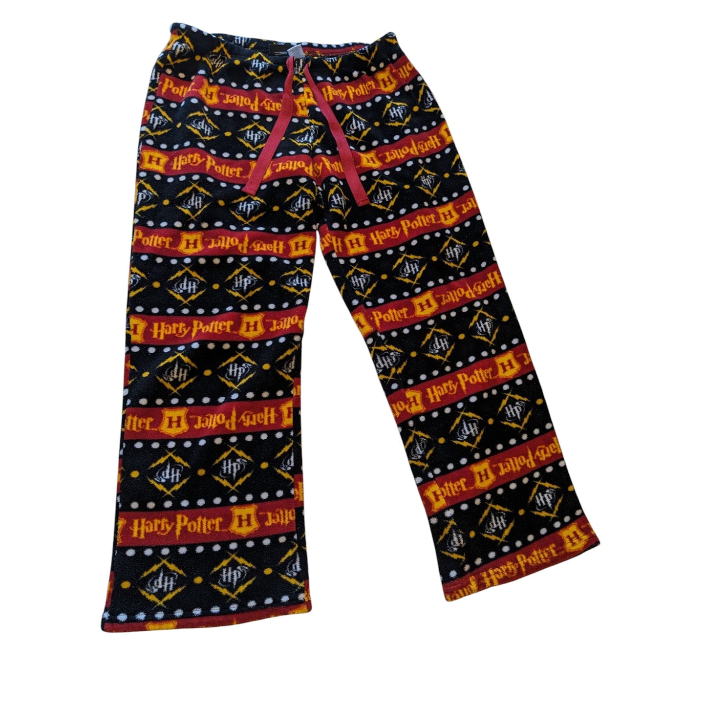 Harry Potter Fleece Pajama Pants Womens Large Lounge Sleep Bottoms Cozy Hogwarts