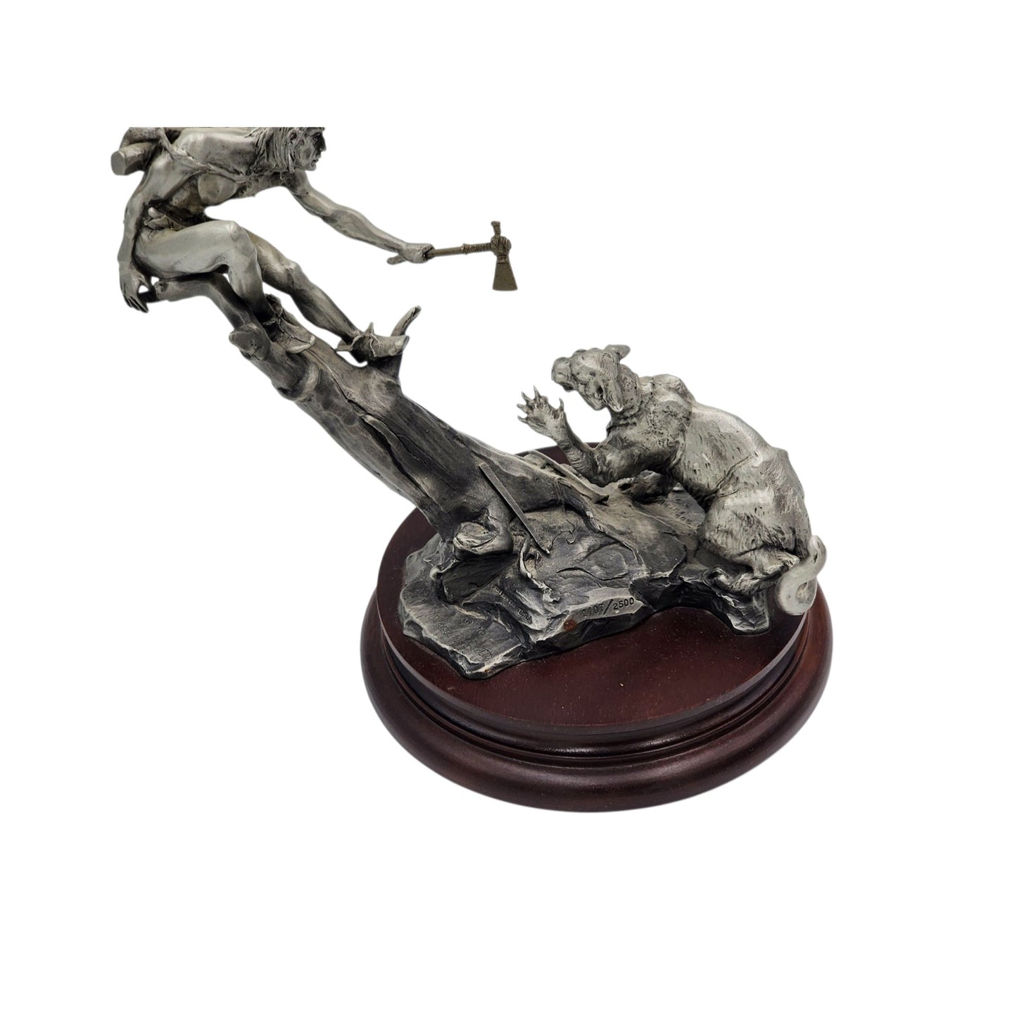Chilmark Gros Ventre Moment of Truth Michael Boyett 82 Pewter Sculpture Western