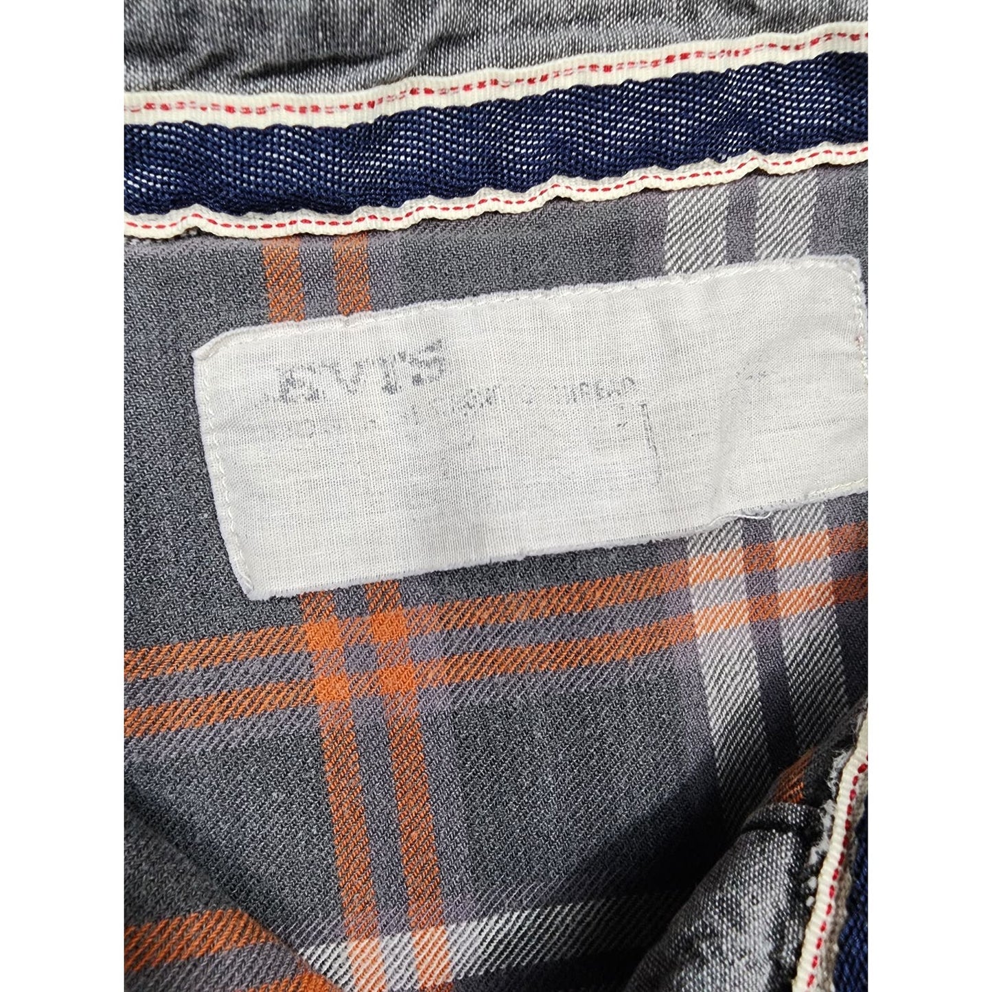 Levis Shirt Mens Large Gray Long Sleeve Pearl Snap Denim Look Distressed Rugged