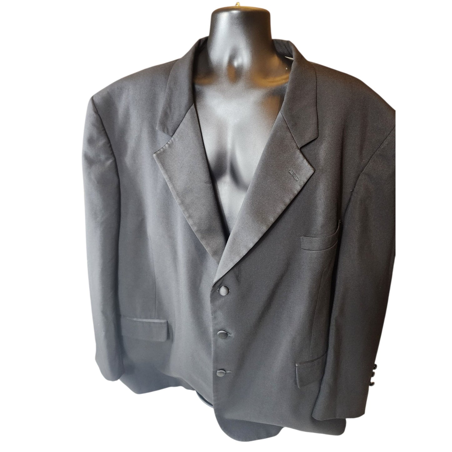 Chaps Ralph Lauren Mens 56R Tuxedo Blazer Jacket 3 Button Formal Dinner USA Made