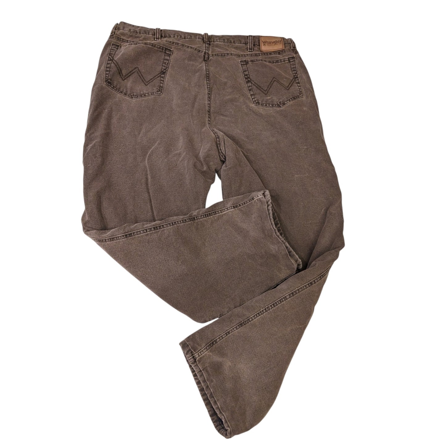 Wrangler Rugged Wear Pants Mens 44x32 Lined Work Carpenter Heavy Duty 33213NB