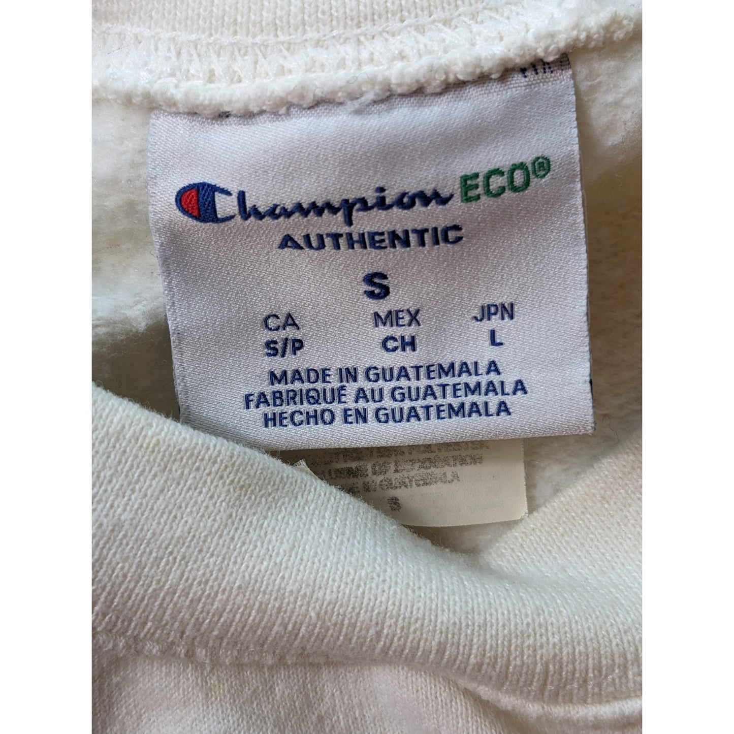 Champion ECO Pullover Adult Small Sweatshirt Earth Face Graphic Bartees Change
