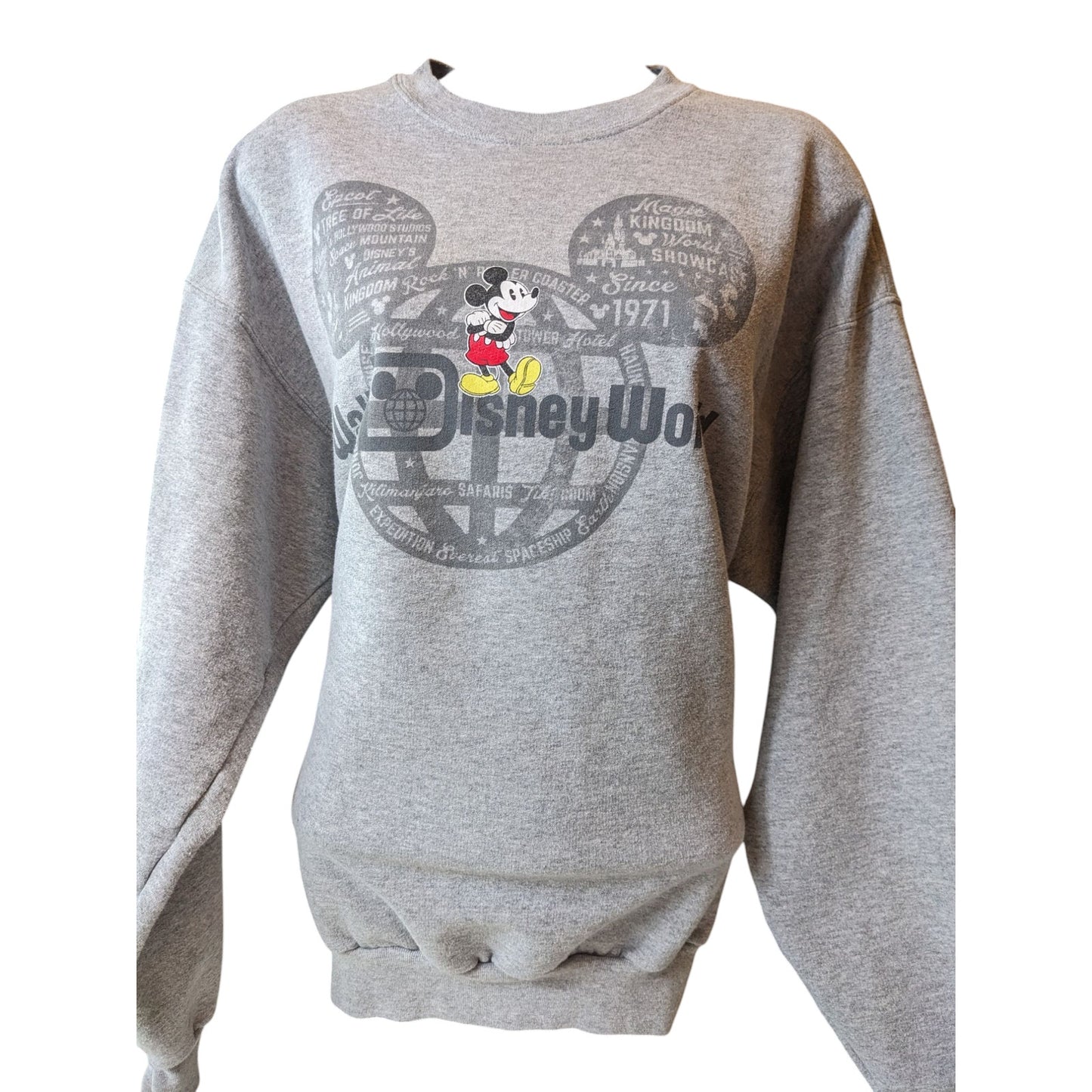 Disney Parks Mickey Mouse Sweatshirt Womens Large Hanes Walt Disney World