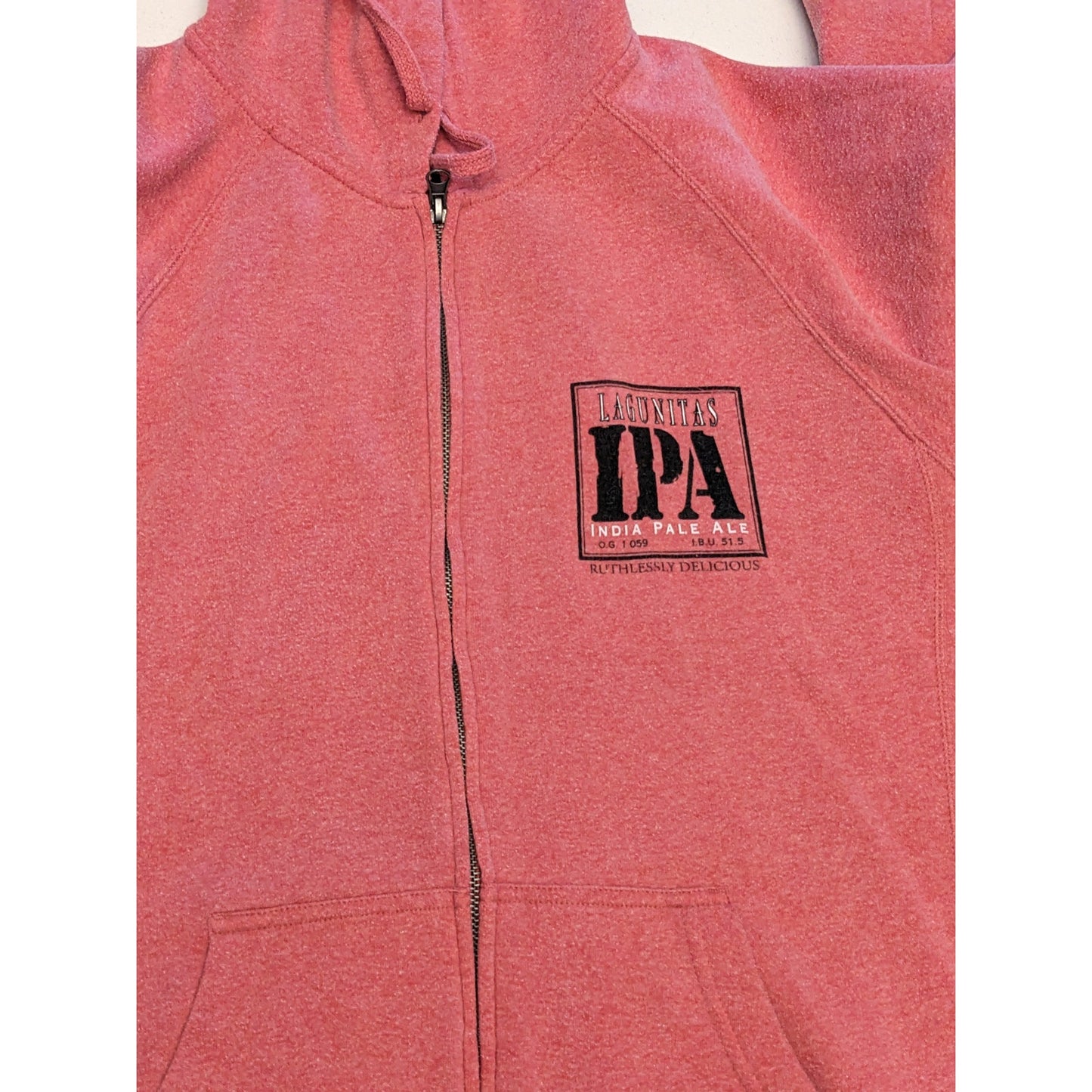Lagunitas IPA Hoodie Independent Trading Co Mens Small Full Zip Beer Graphic
