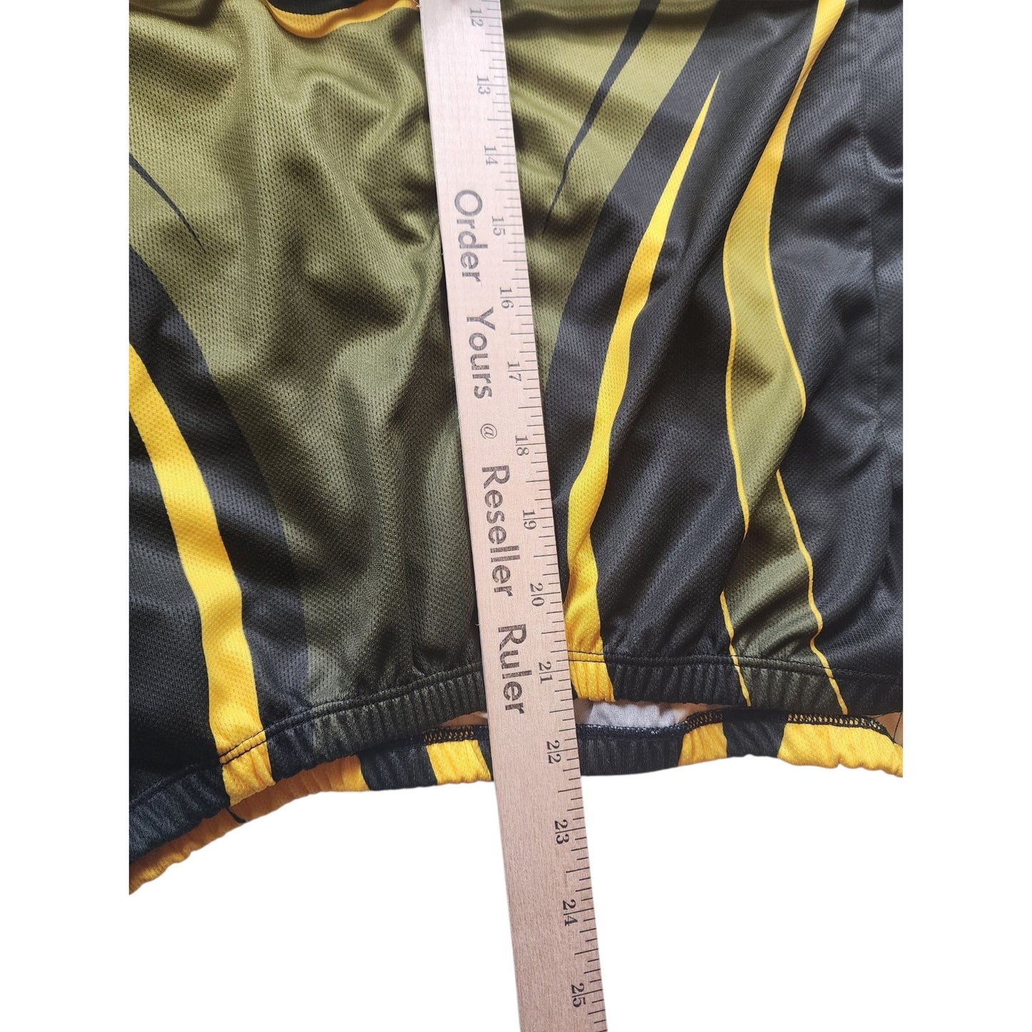 Golds Gym Cycling Jersey Mens Large Half Zip Short Sleeve Fitness Bodybuilding