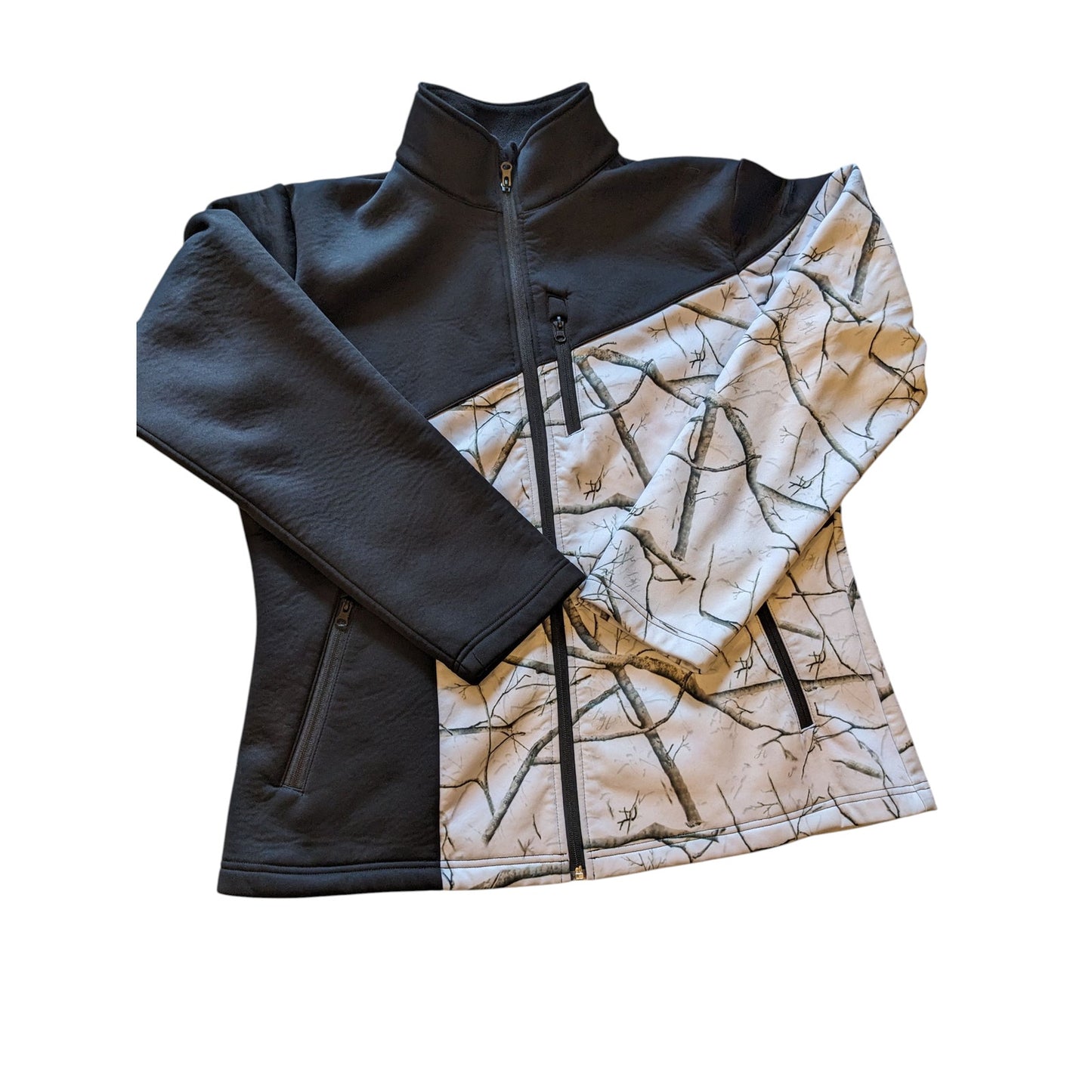 Legacy Huntress Jacket Women XL Camo Softshell Hunting Fleece Zip Up Windbreaker