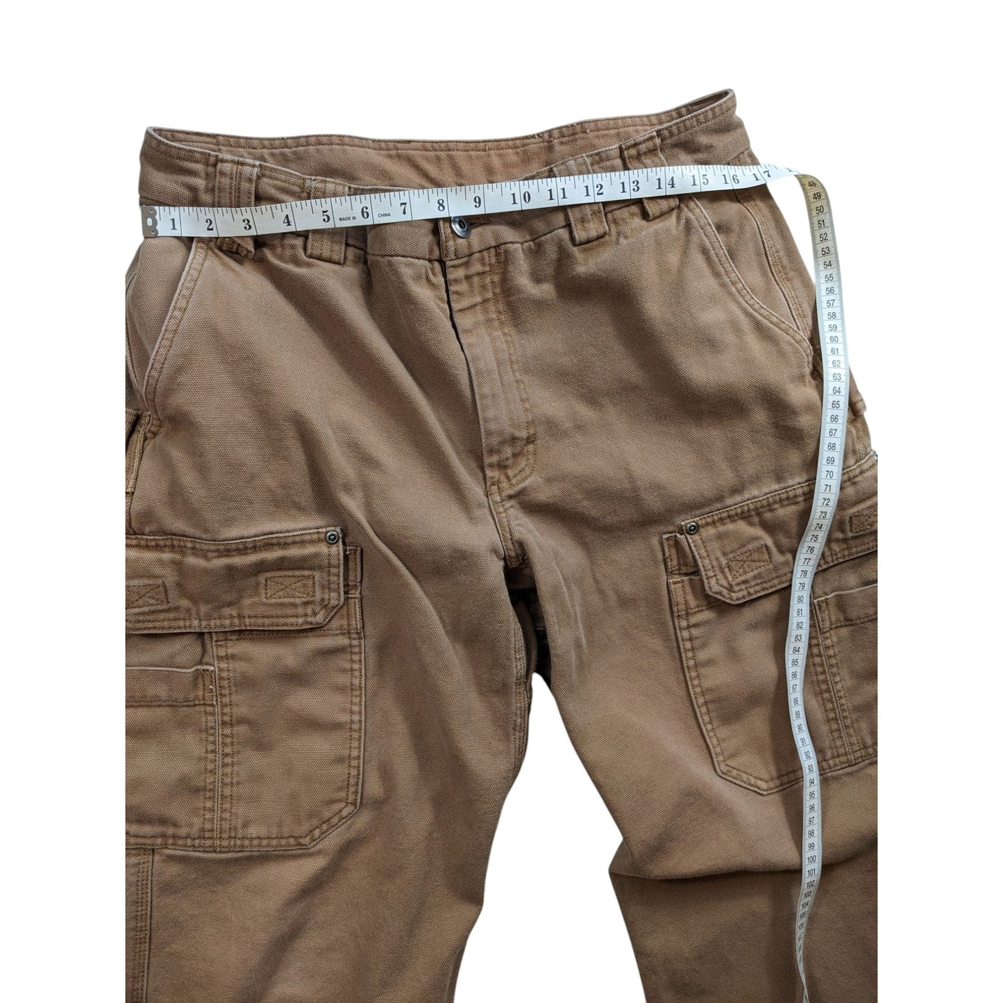 Duluth Trading Pants Mens 36x30 Cargo Heavy Duty Canvas Rugged Workwear Utility
