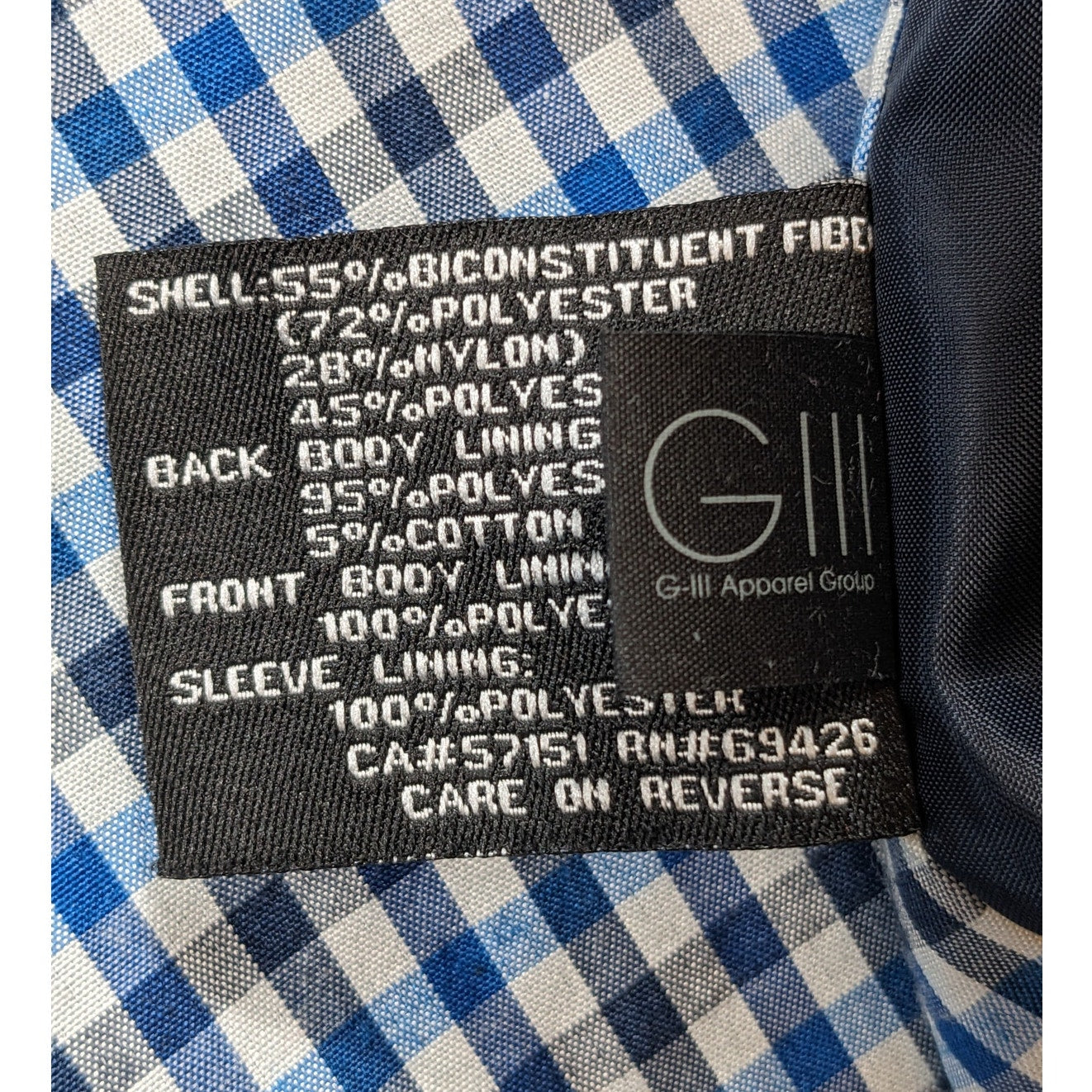 Black Rivet Jacket Men Large Lightweight Windbreaker Gingham Check Streetwear