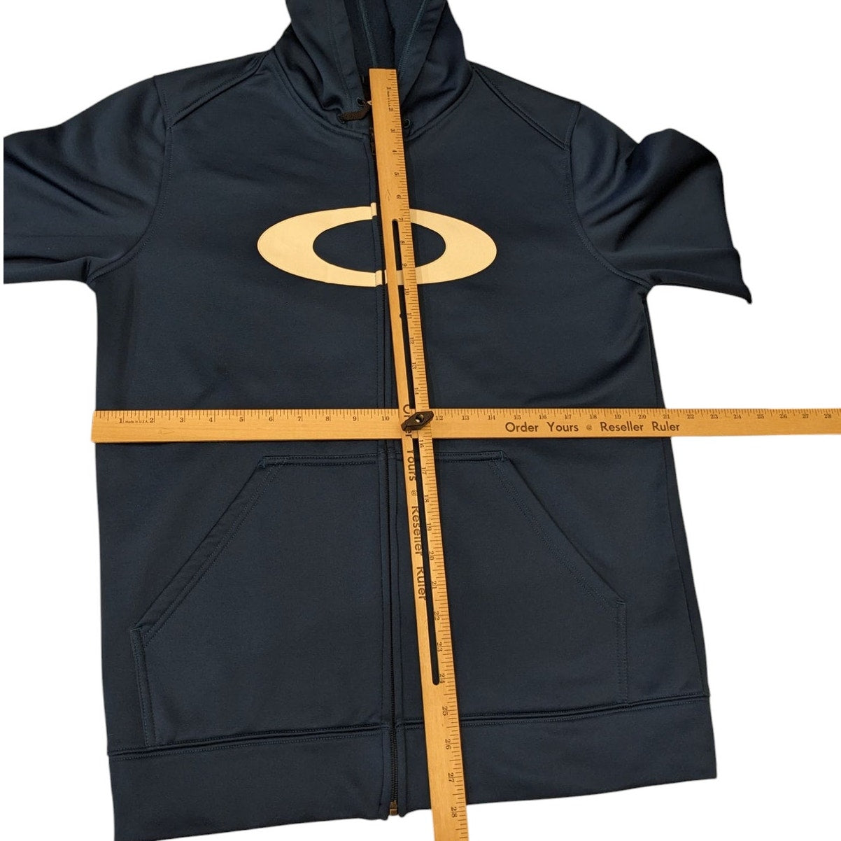 Oakley Hoodie Men Large Full Zip Hoodie Fleece Jacket Activewear Sweatshirt