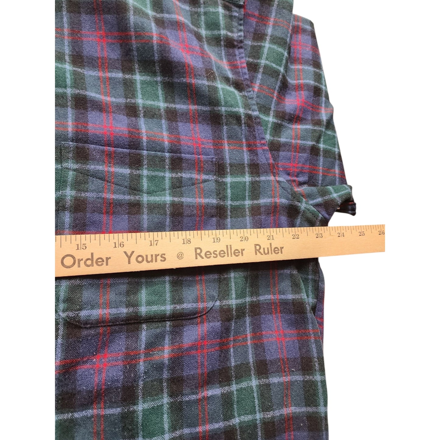 Pendleton Fireside Flannel Shirt Mens Large Wool Tartan Plaid Vintage Lumberjack
