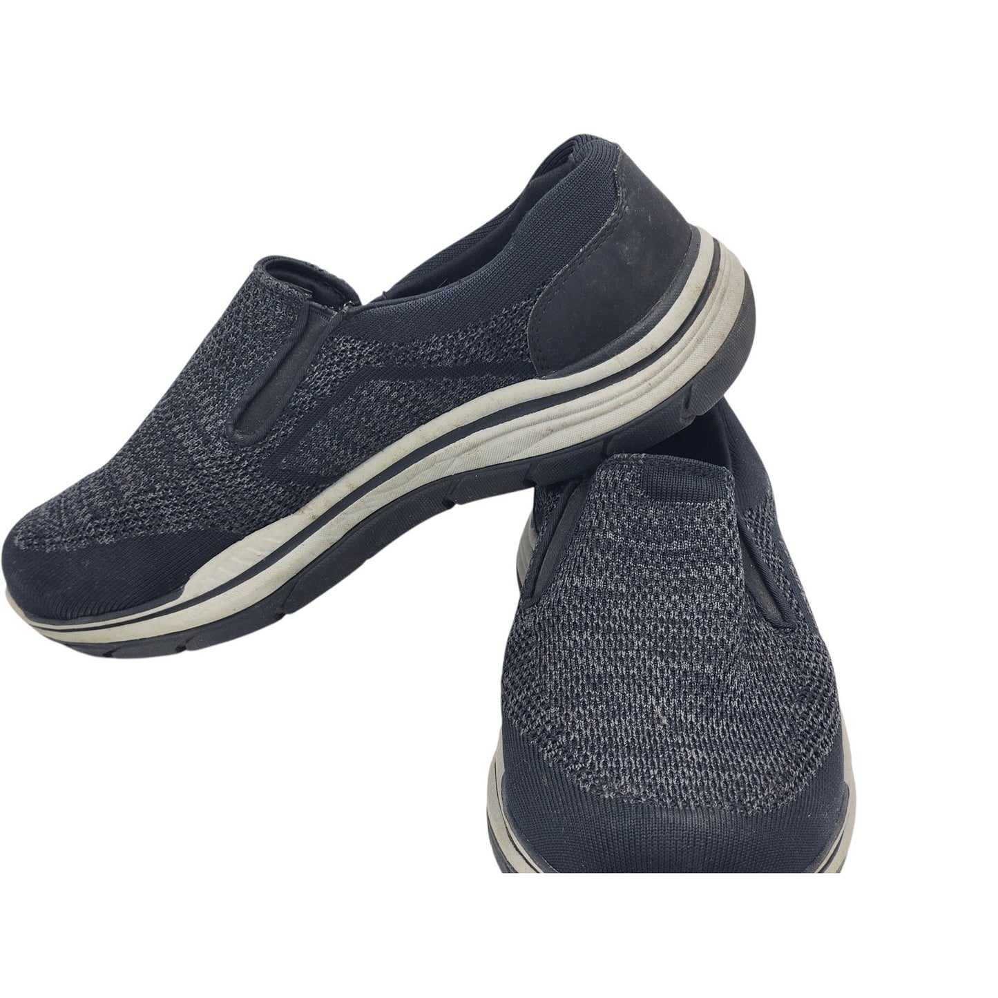 Skechers Shoes Mens 10.5 Black Slip On Sneakers Air Cooled Memory Foam Go Walk
