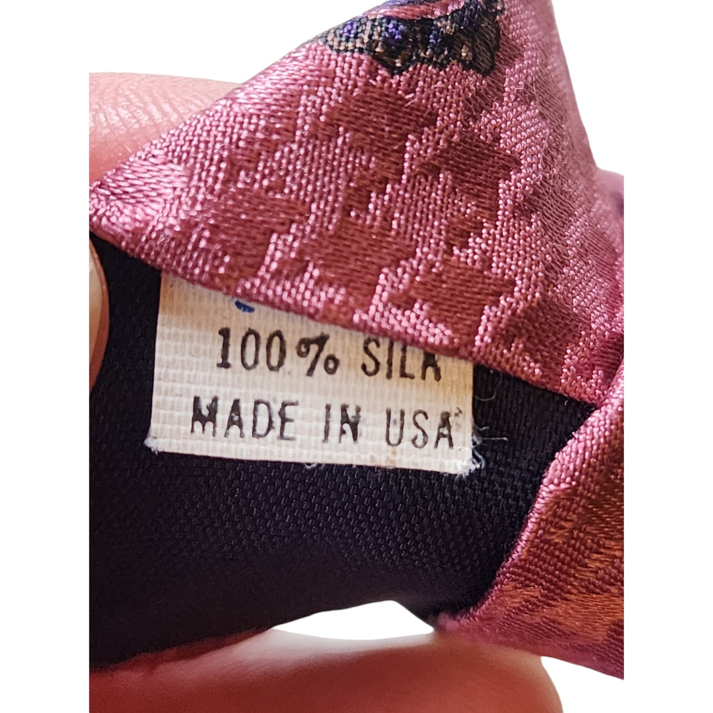 Norseman Vintage Silk Mens Tie Burgundy Necktie Neckwear Gentleman Y2k Retro