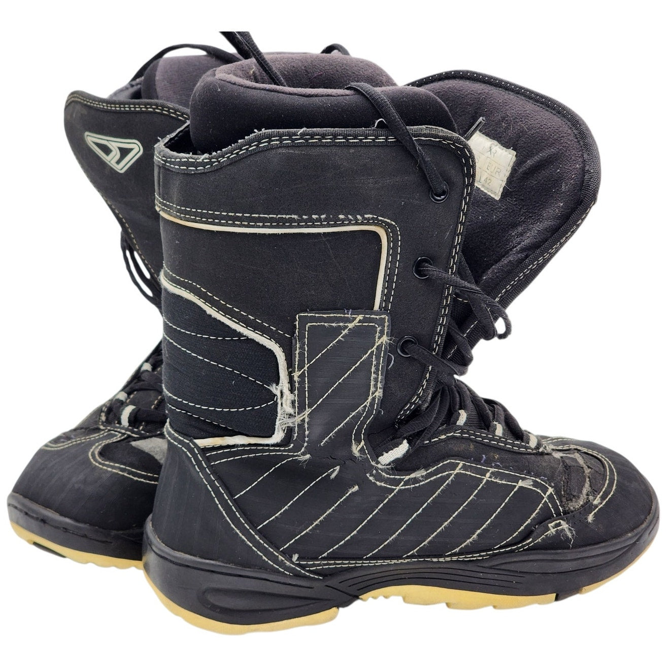 FXR Boots Mens 9 Black Rugged Winter Sport Footwear Lace Up Snowmobile