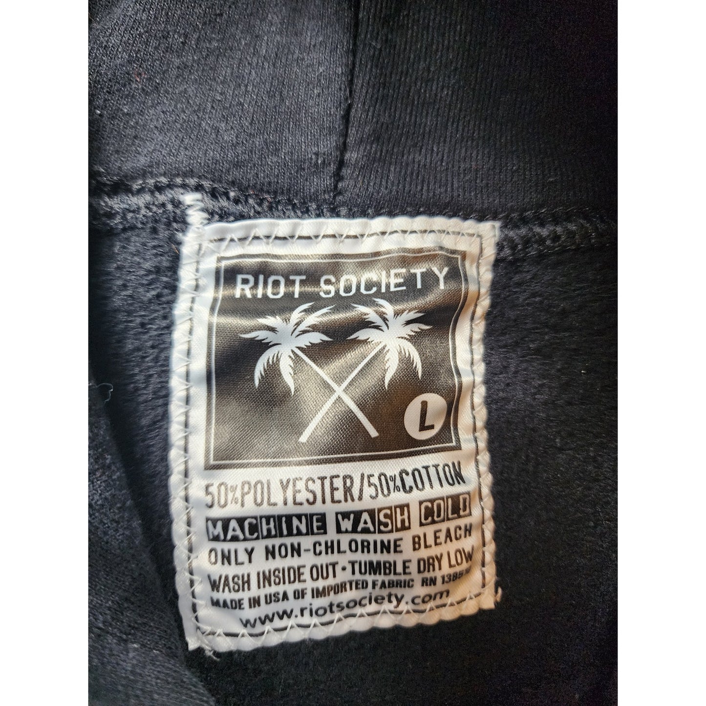 Riot Society Tiger Tokyo Hoodie Large Graphic Japan Streetwear Sunset Skater Y2K