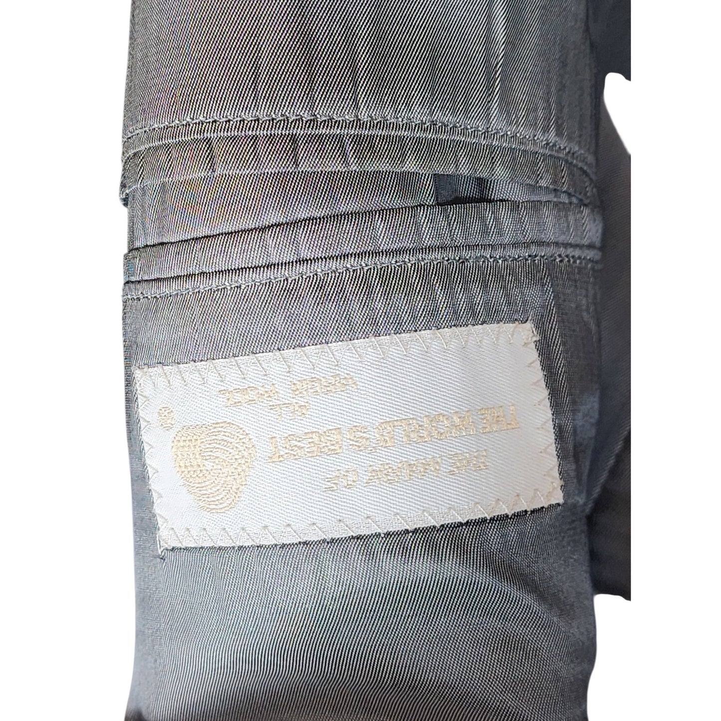 Perry Ellis Double Breasted Suit Jacket 50 Long Tuxedo Style Formal Blazer USA