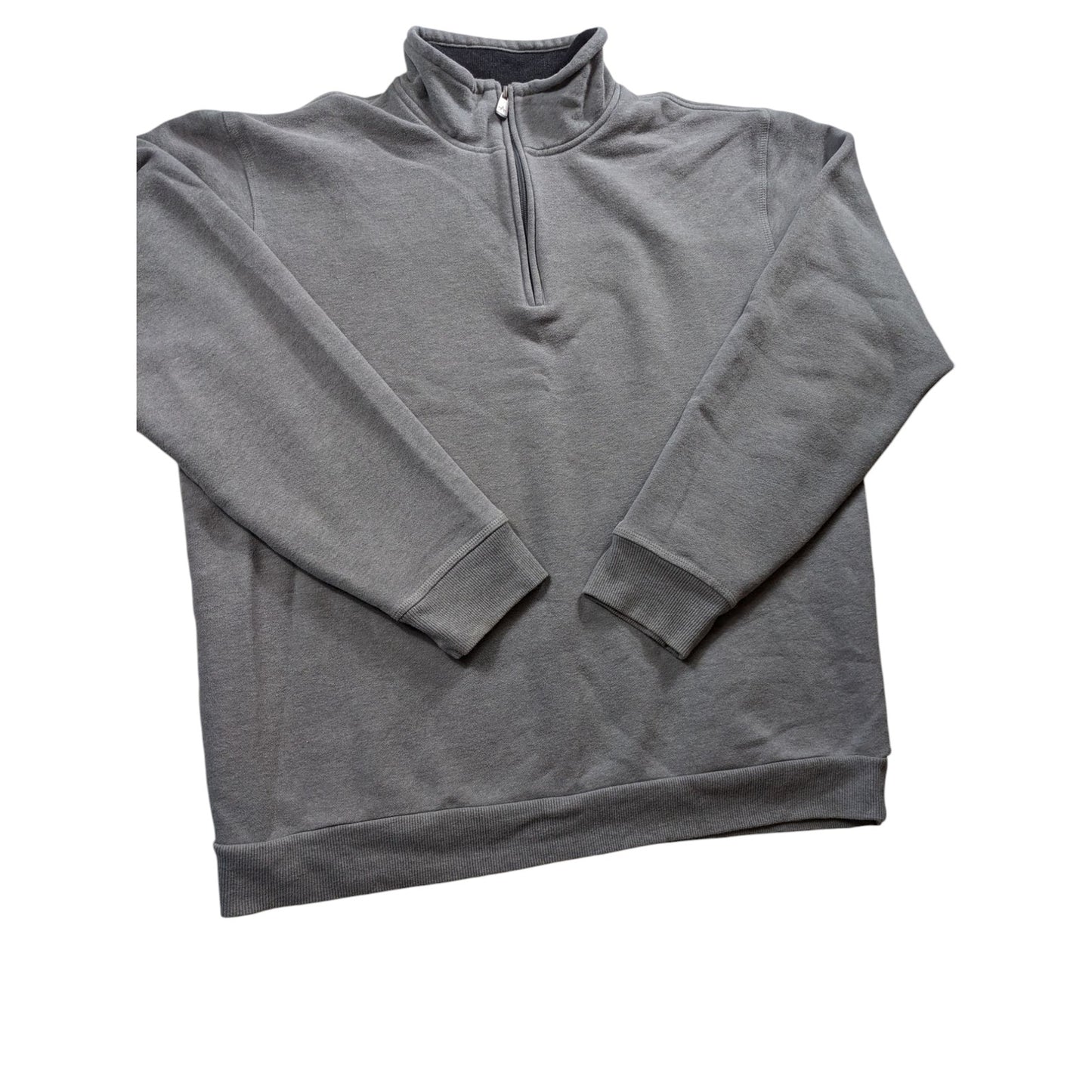 Arrow Sweatshirt Mens XL Quarter Zip Pullover Gray Fleece Lined Casual Classic