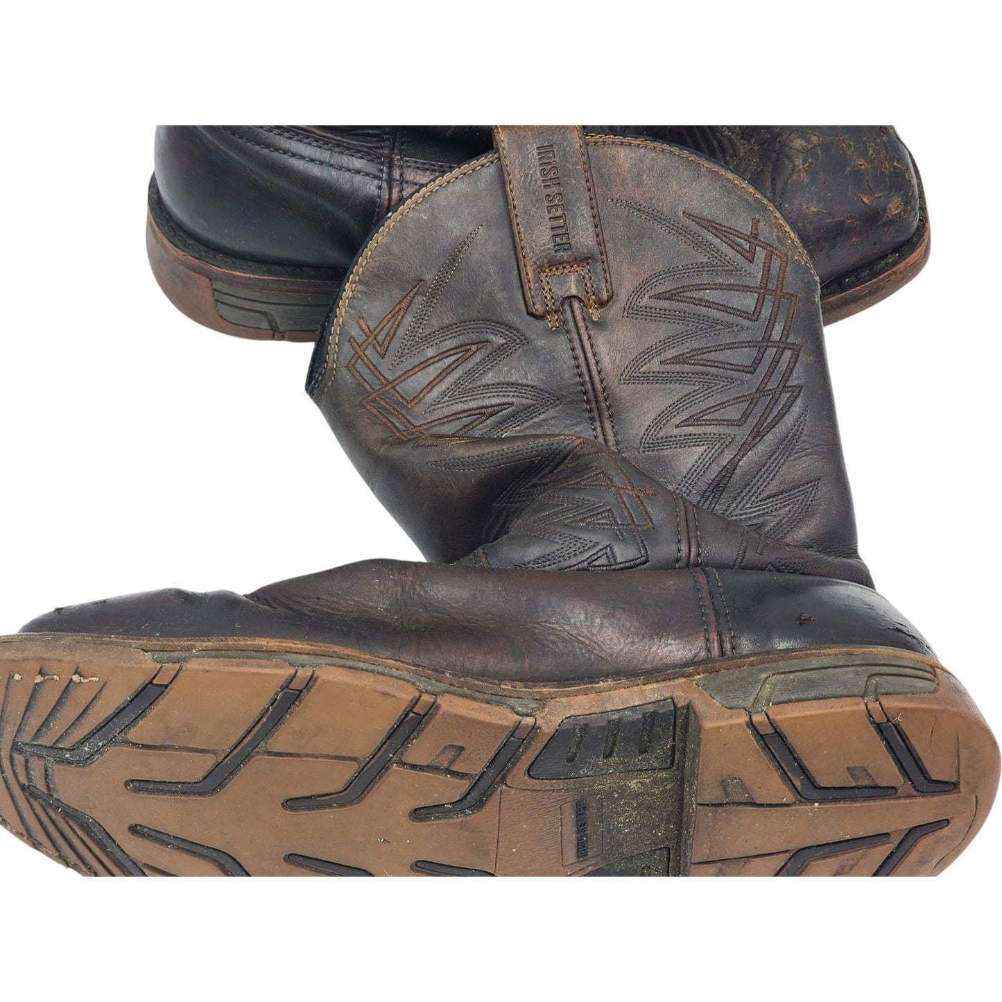 Irish Setter Boots Men 11 UltraDry Work Leather ASTM F2413 Cowboy Marshall 83912