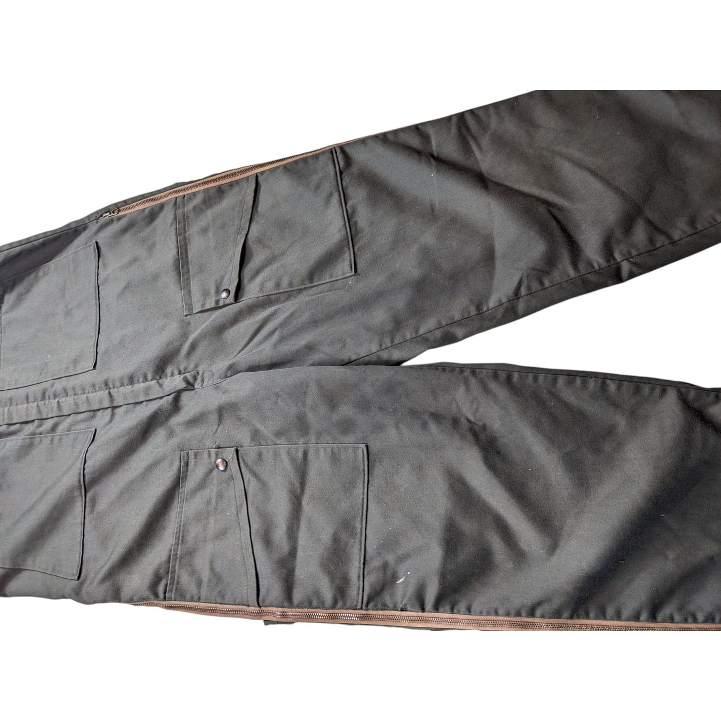 Vintage Sears Insulated Workwear Suit Coveralls Size Medium Full Zip Hunting