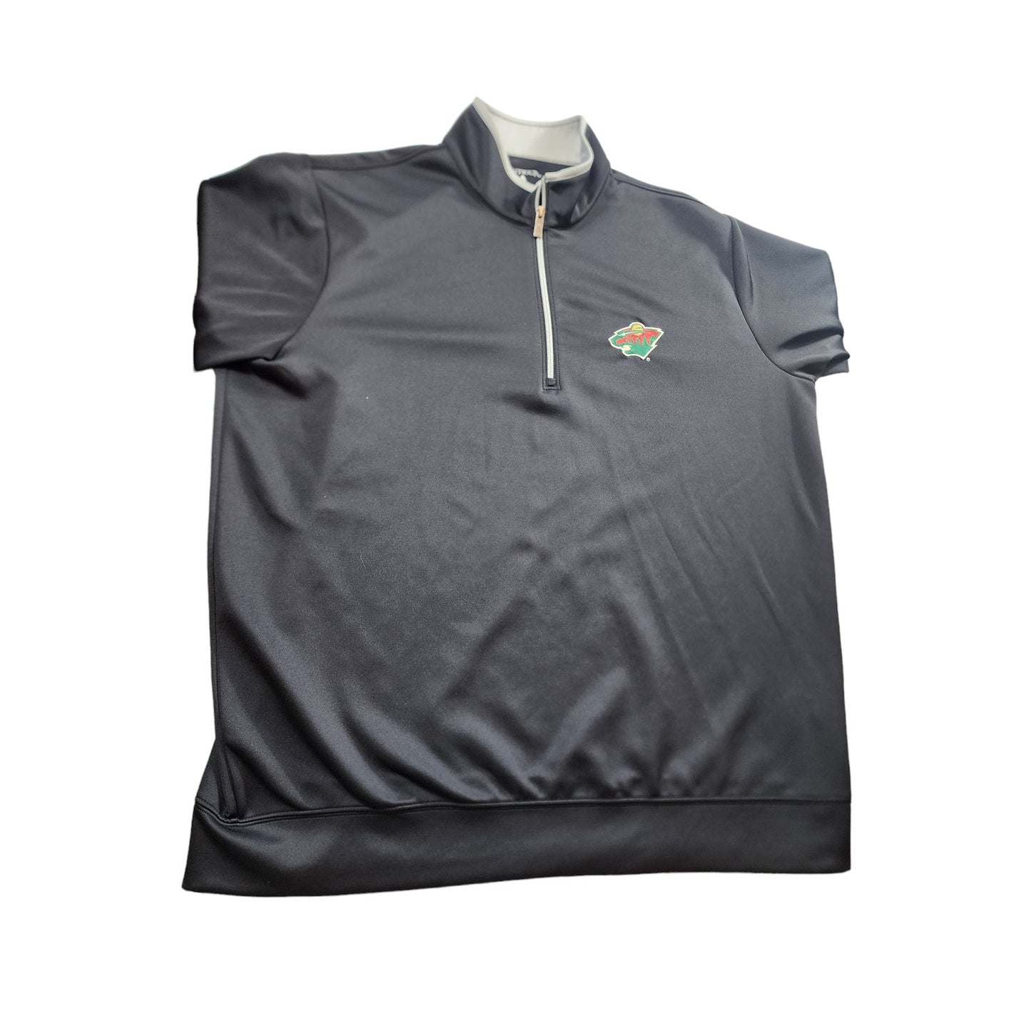 Antigua MN Wild Pullover Activewear Men XXL Black Zip Running Hockey Long Sleeve